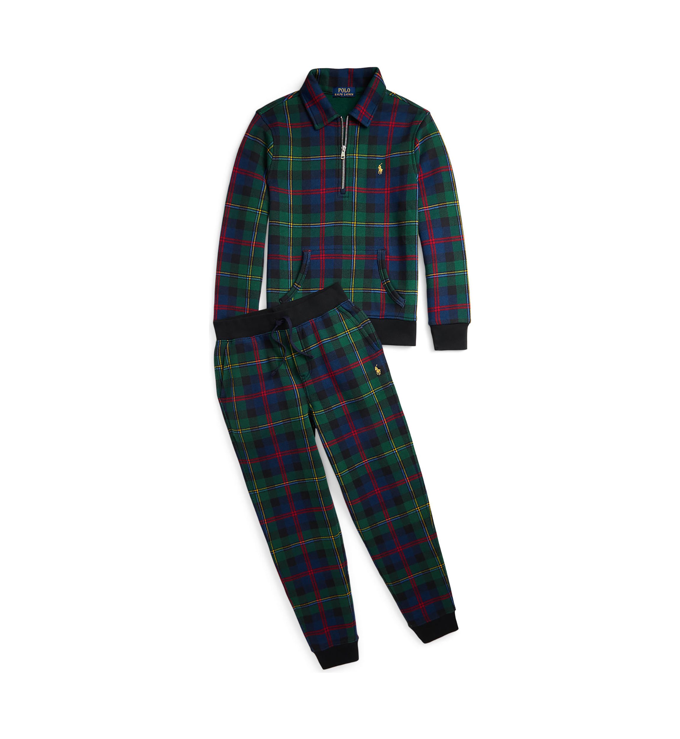 Boys 8-20 Plaid Fleece Jogger Pants