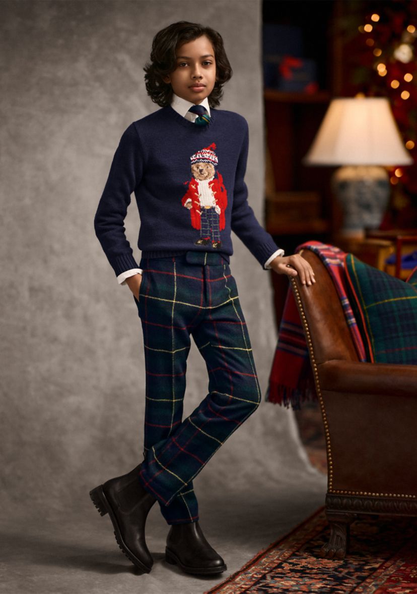 Boys 8-20 Plaid Fleece Jogger Pants