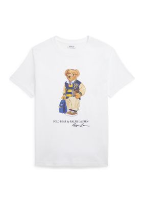 Ralph Lauren Childrenswear Boys 8-20 Polo Bear Cotton Jersey Tee -  4500761323961229001