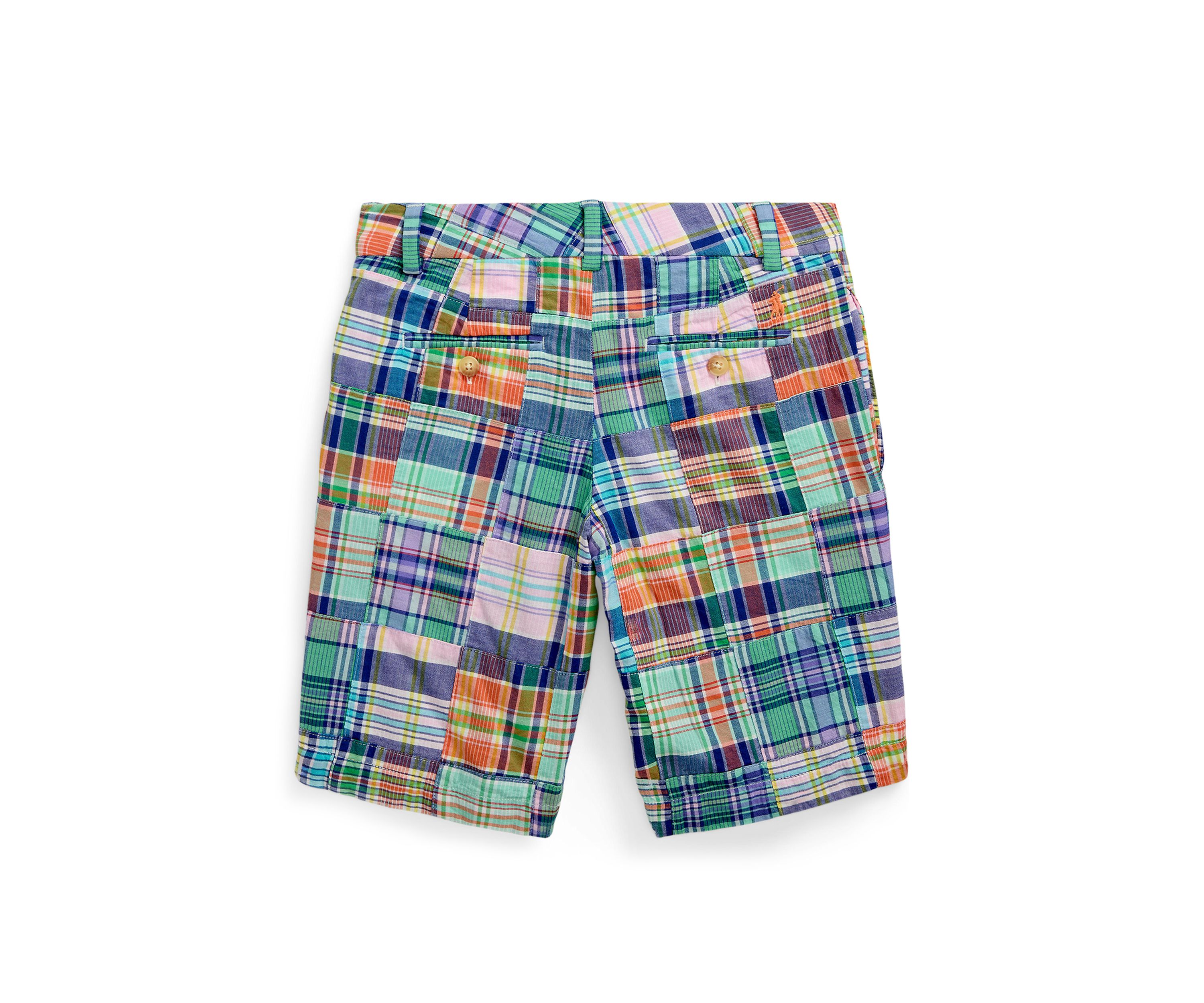 Boys 8-20 Patchwork Cotton Madras Shorts