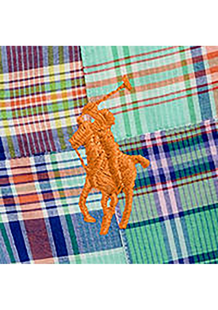 Boys 8-20 Patchwork Cotton Madras Shorts