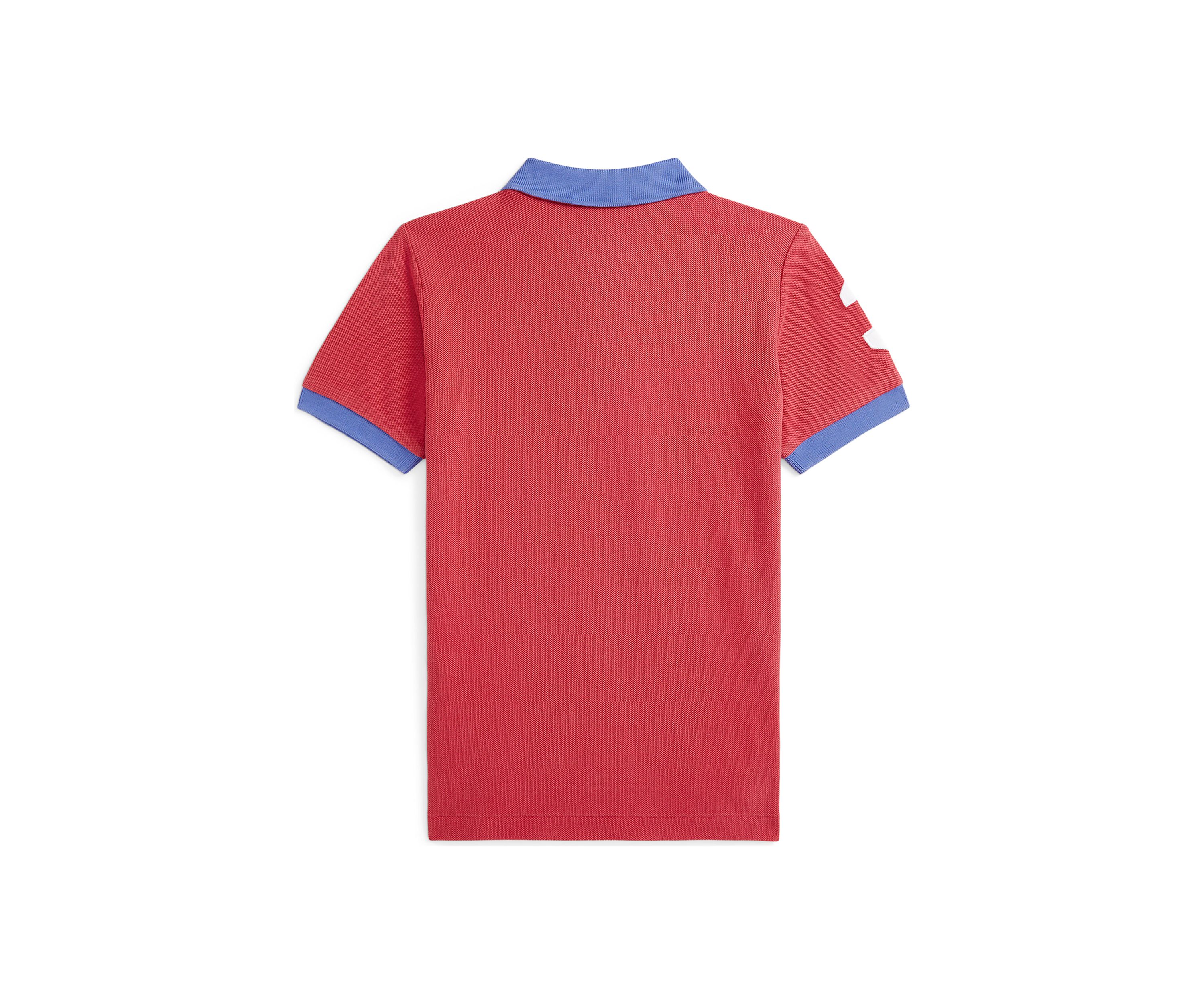 Boys Big Pony Cotton Mesh Polo Shirt