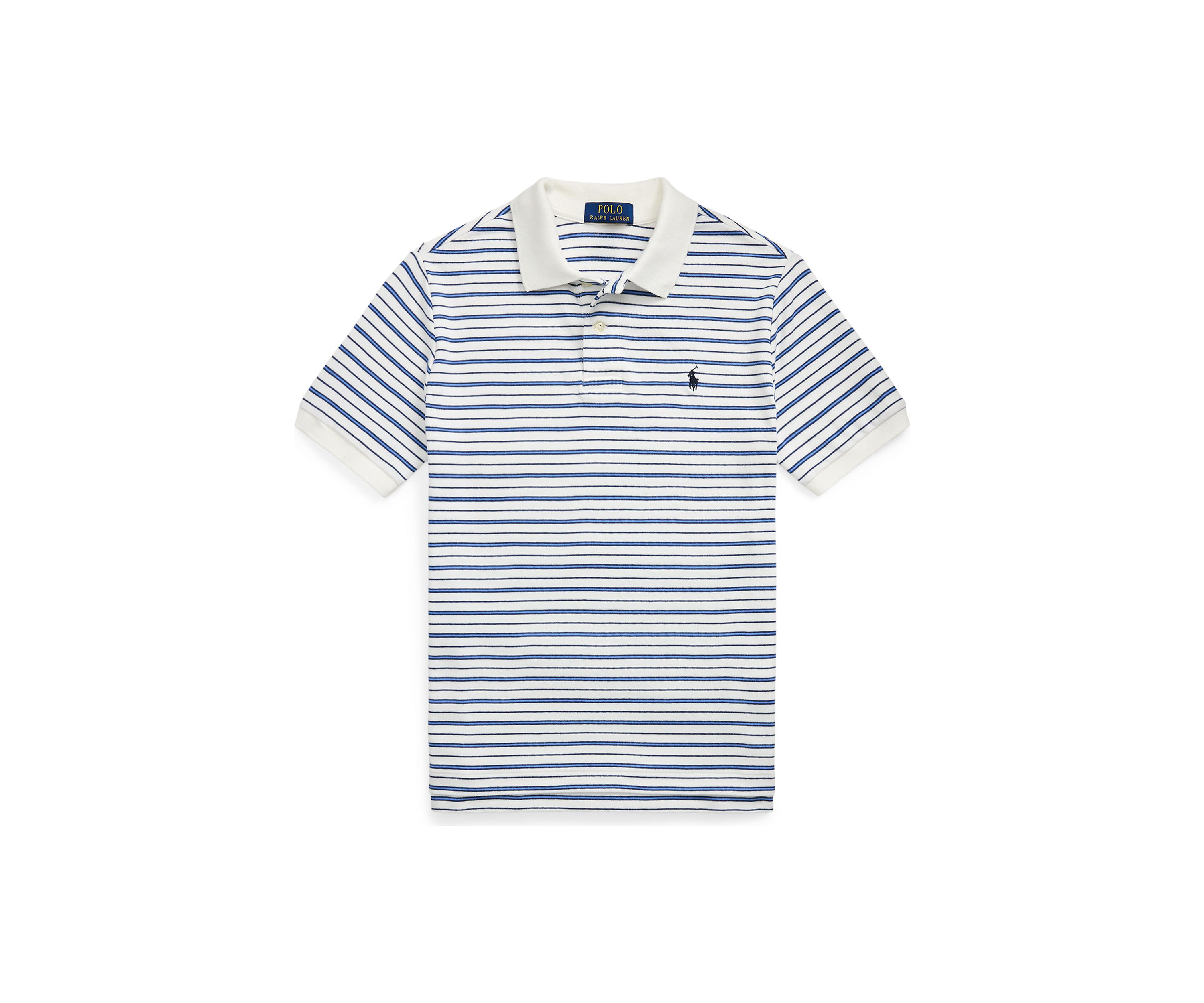 Boys 8-20 Striped Soft Cotton Polo Shirt