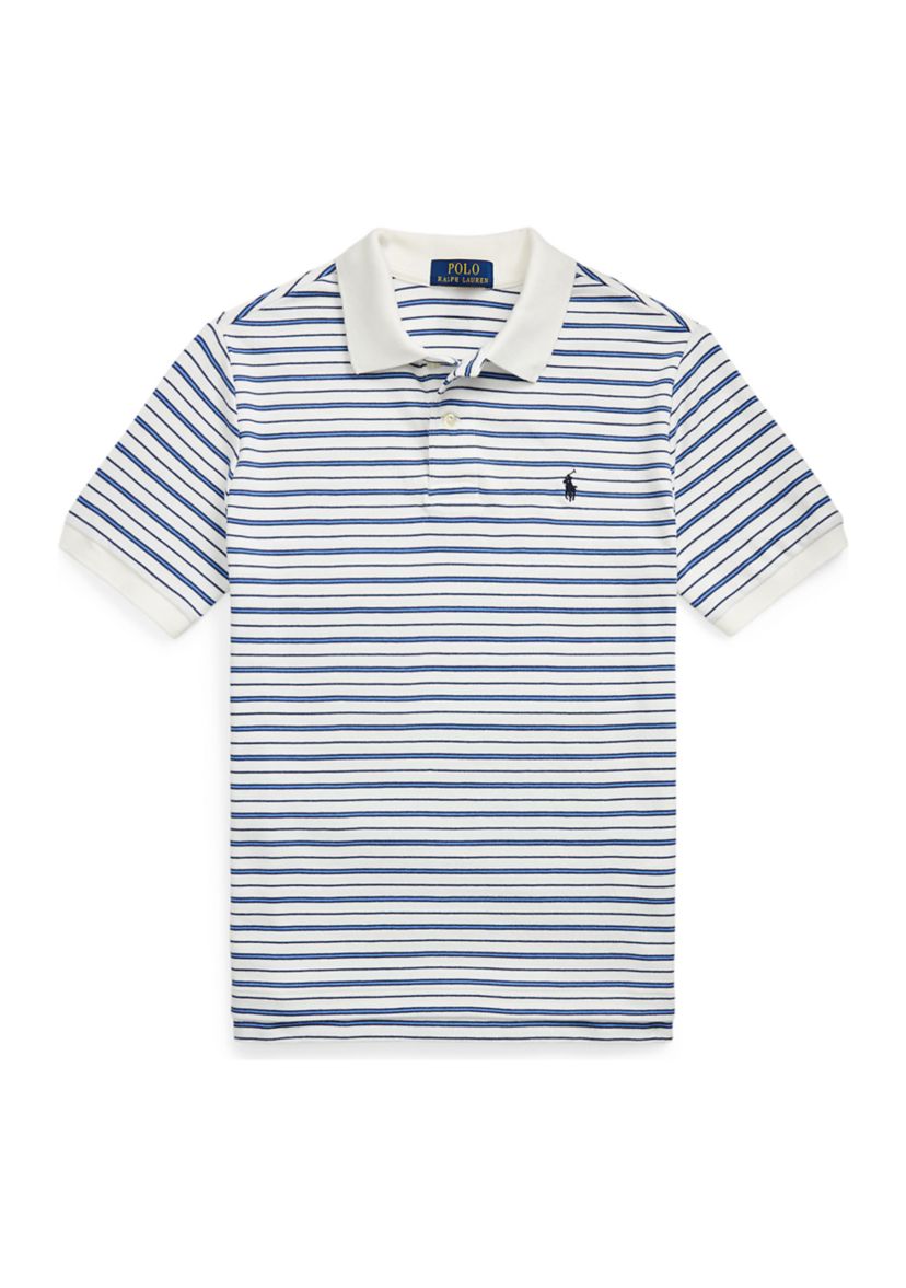 Boys 8-20 Striped Soft Cotton Polo Shirt