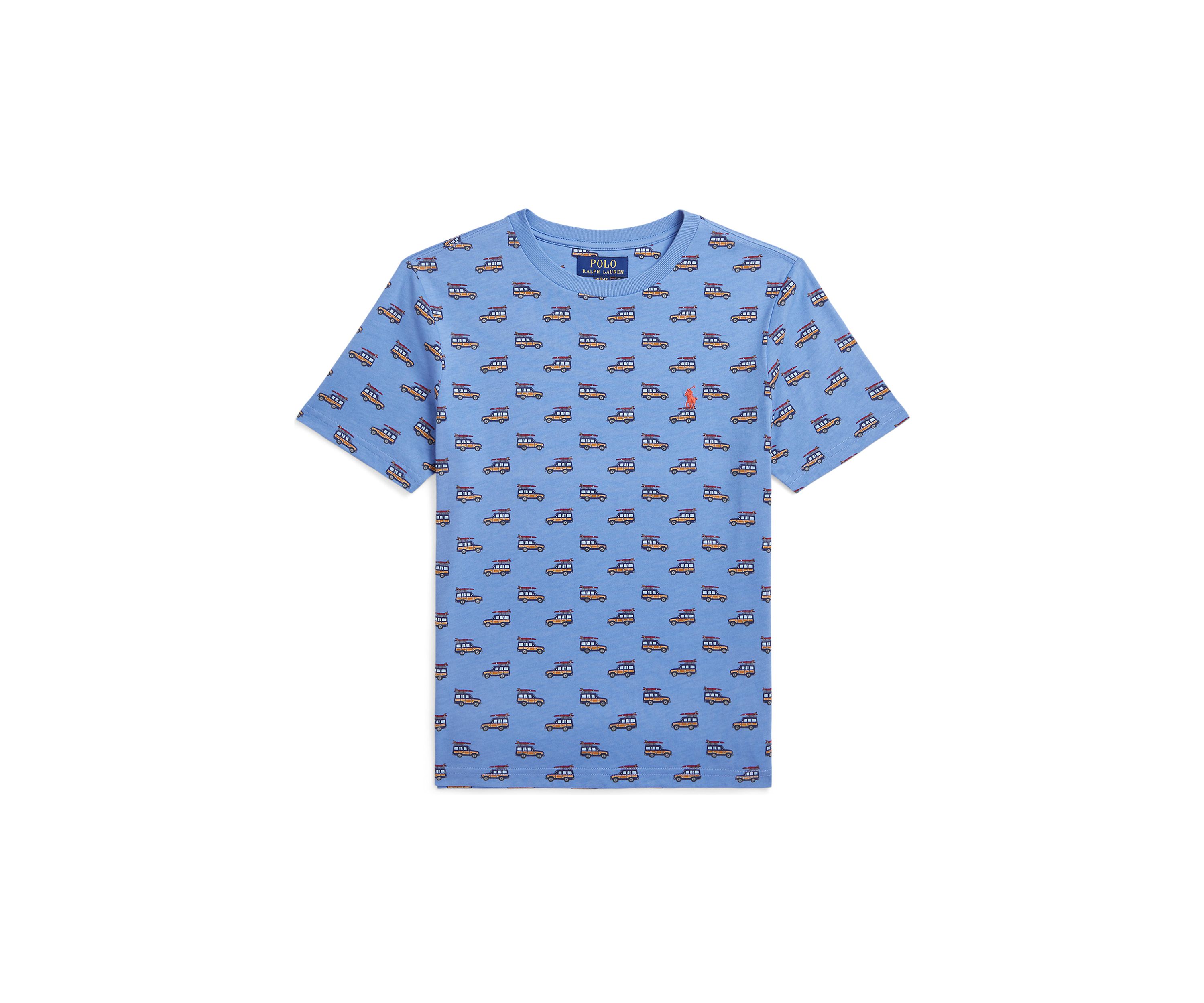 Boys 8-20 Car Printed Cotton Jersey T-Shirt
