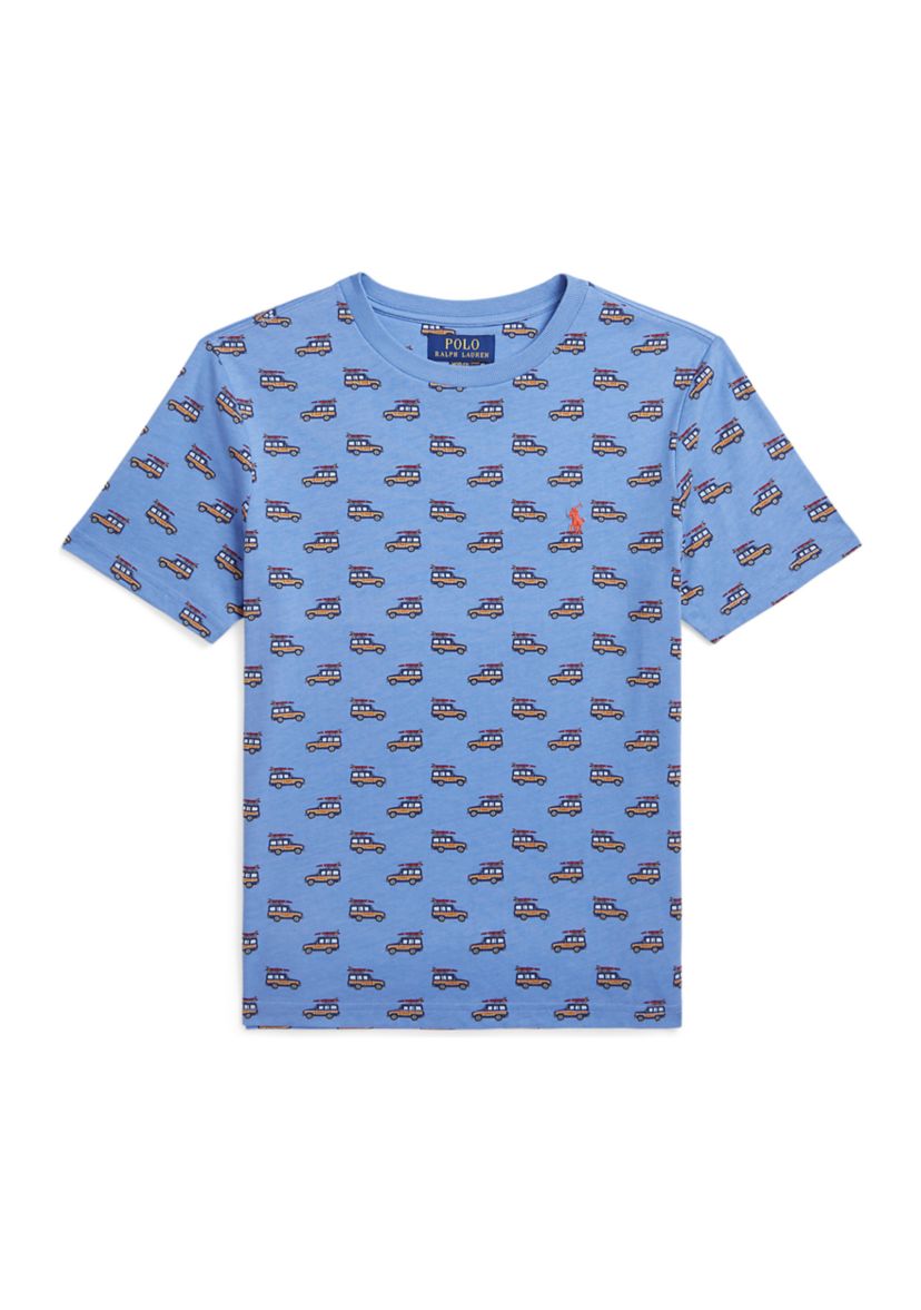 Boys 8-20 Car Printed Cotton Jersey T-Shirt