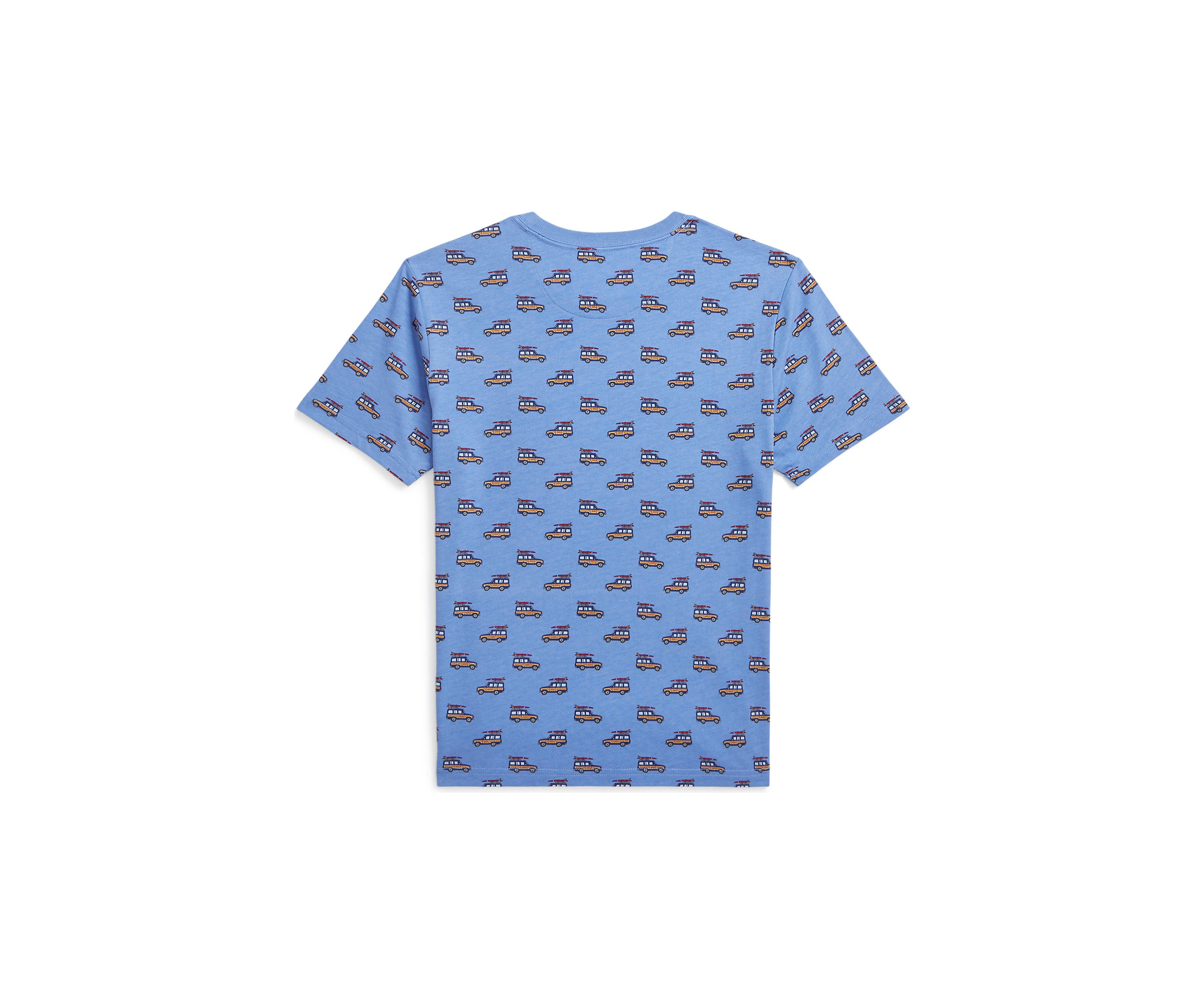 Boys 8-20 Car Printed Cotton Jersey T-Shirt