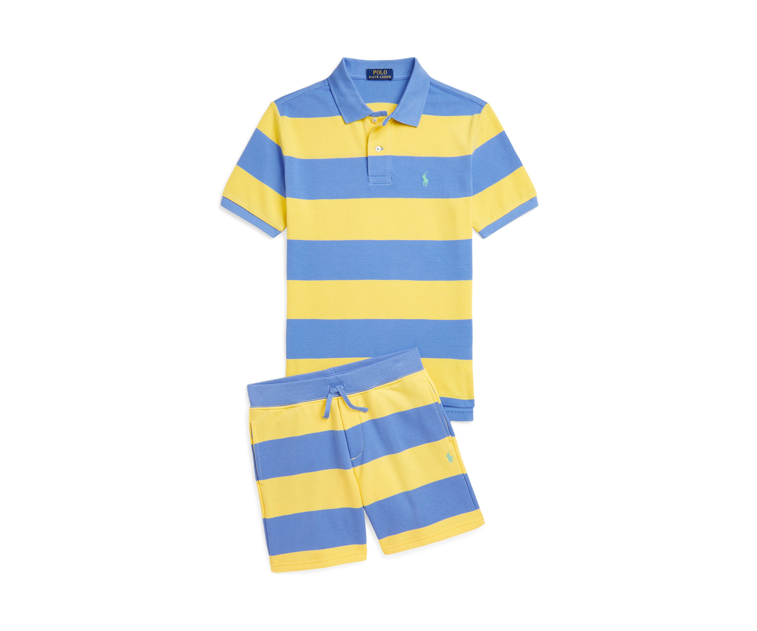 Boys 8-20 Striped French Terry Shorts