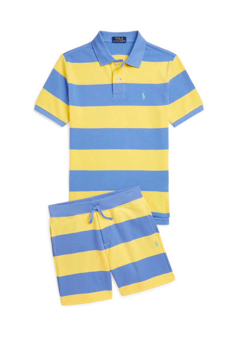 Boys 8-20 Striped French Terry Shorts