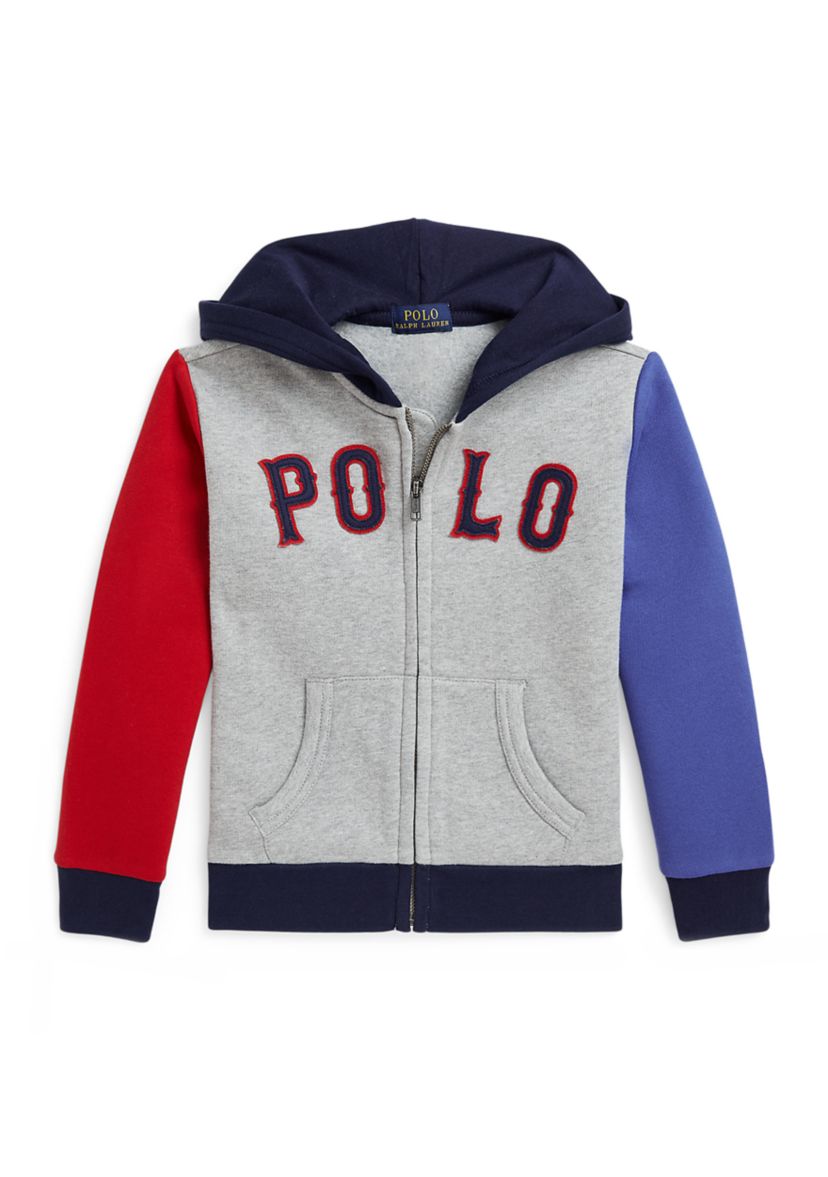 Boys 8-20 Baseball Logo Fleece Full Zip Hoodie