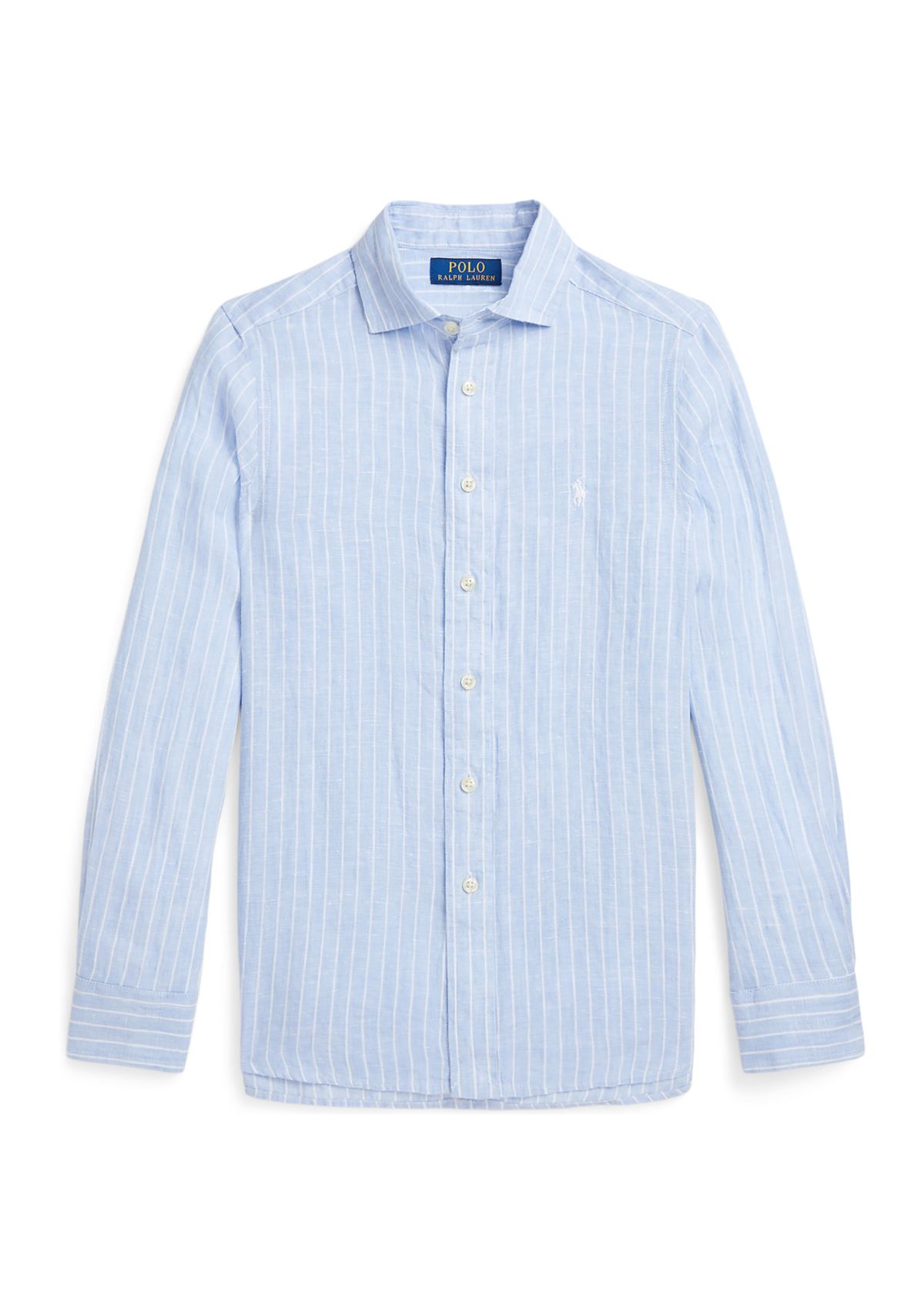 Boys 8-20 Striped Linen Shirt