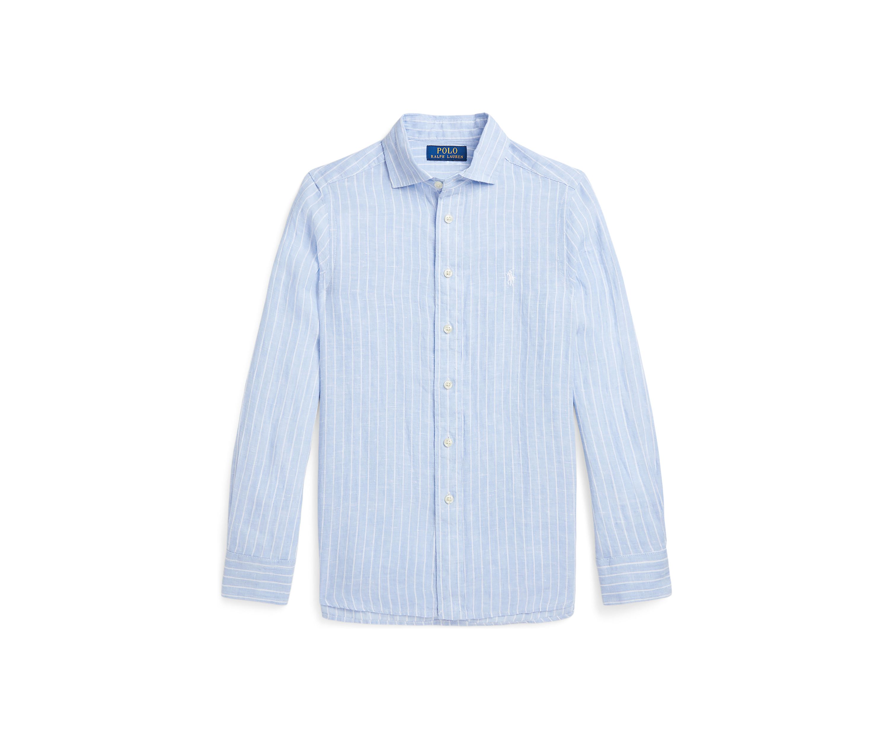 Boys 8-20 Striped Linen Shirt