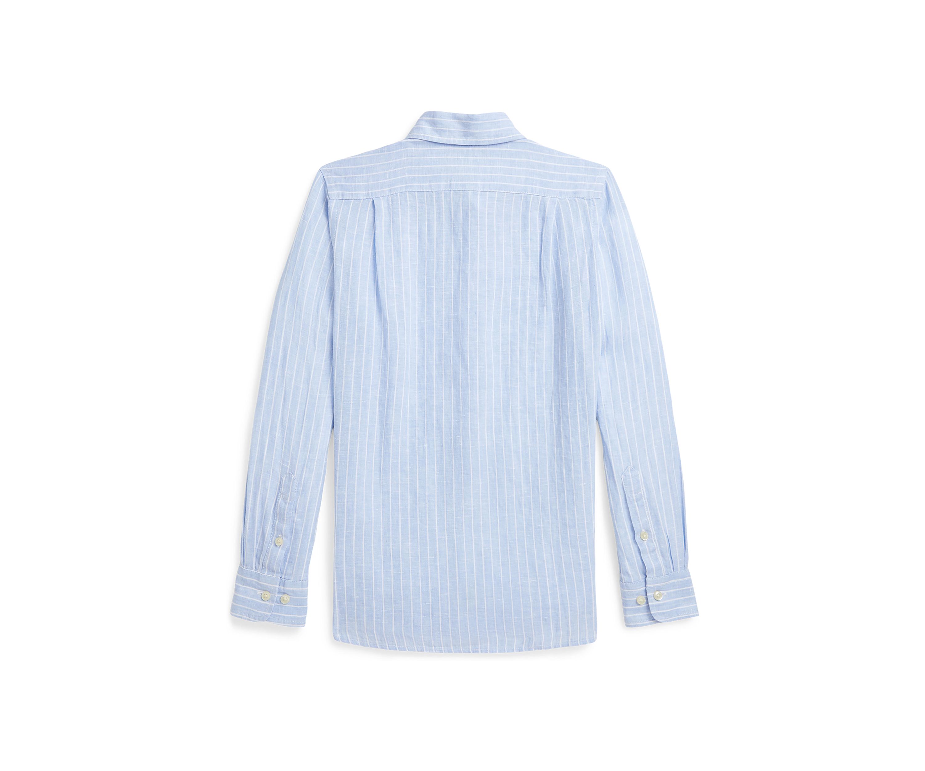 Boys 8-20 Striped Linen Shirt