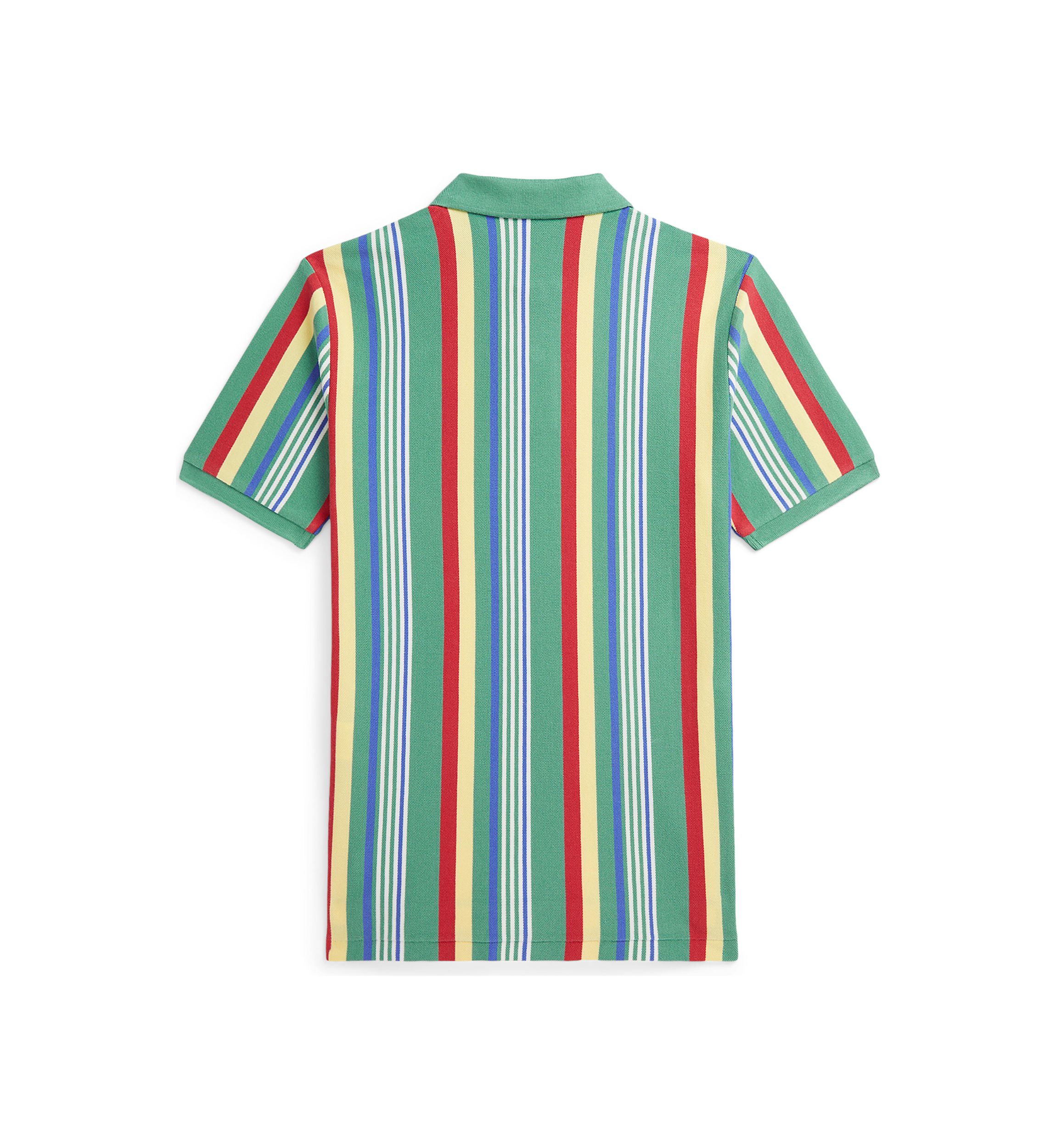 Boys 8-20 Striped Cotton Mesh Polo Shirt