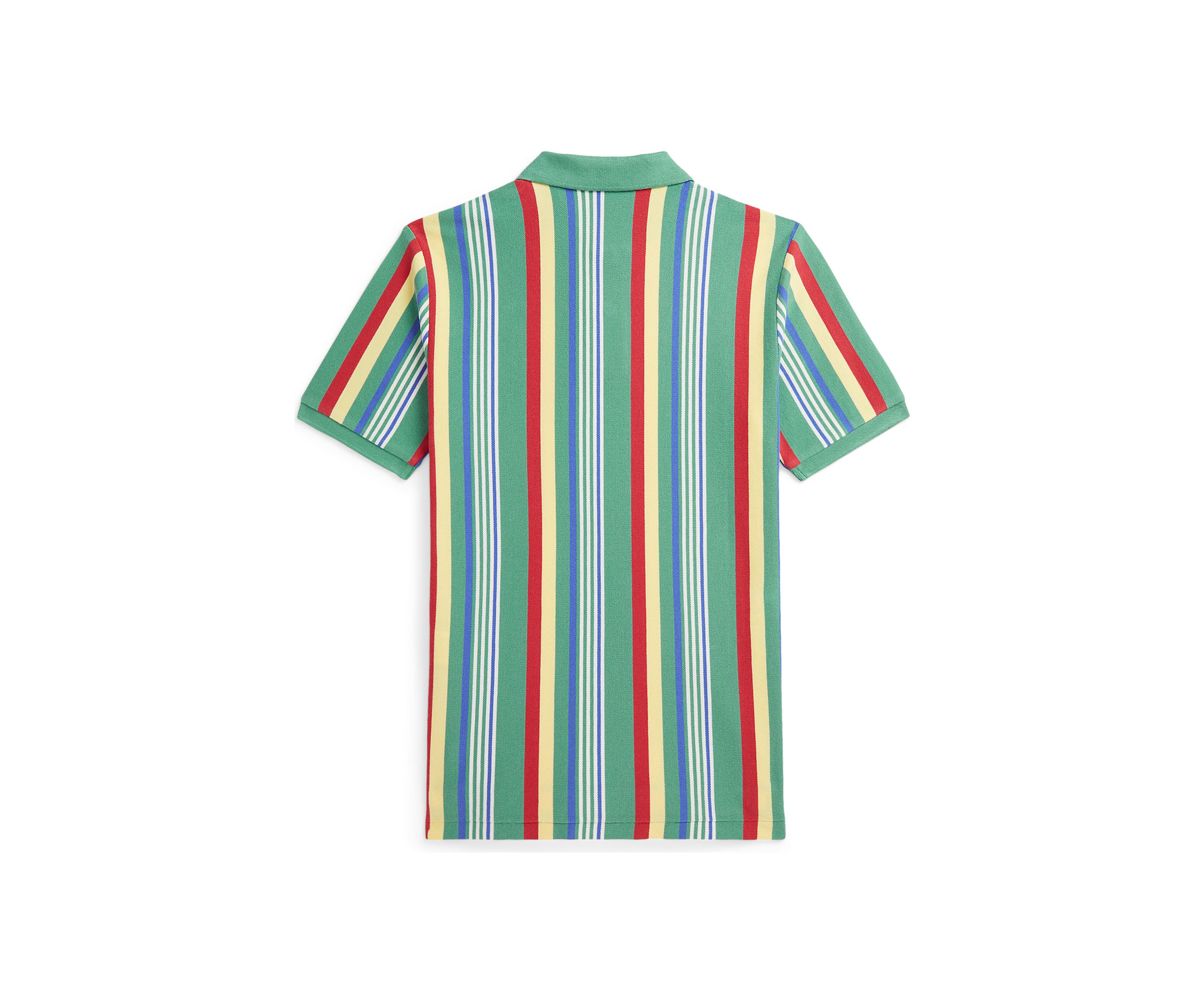 Boys 8-20 Striped Cotton Mesh Polo Shirt