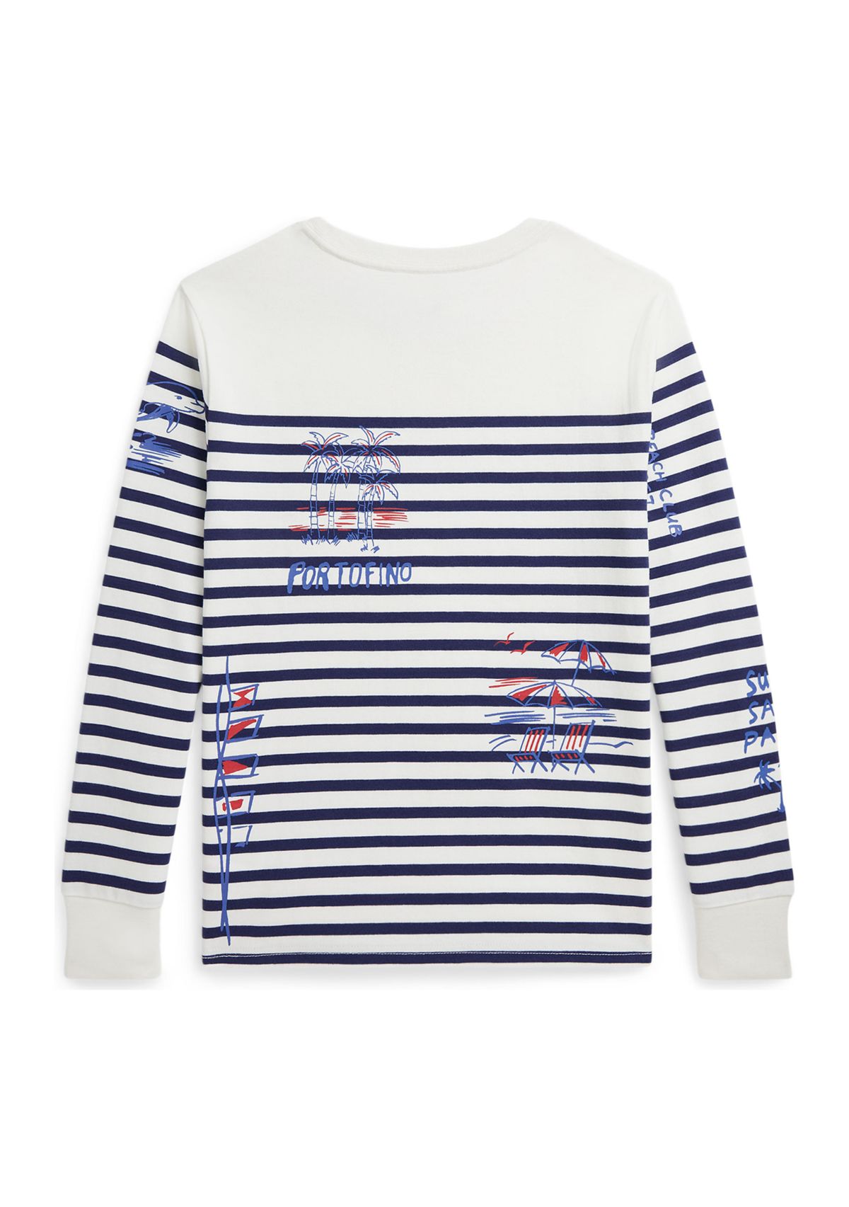 Boys 8-20 Striped Cotton Graphic Long-Sleeve T-Shirt 