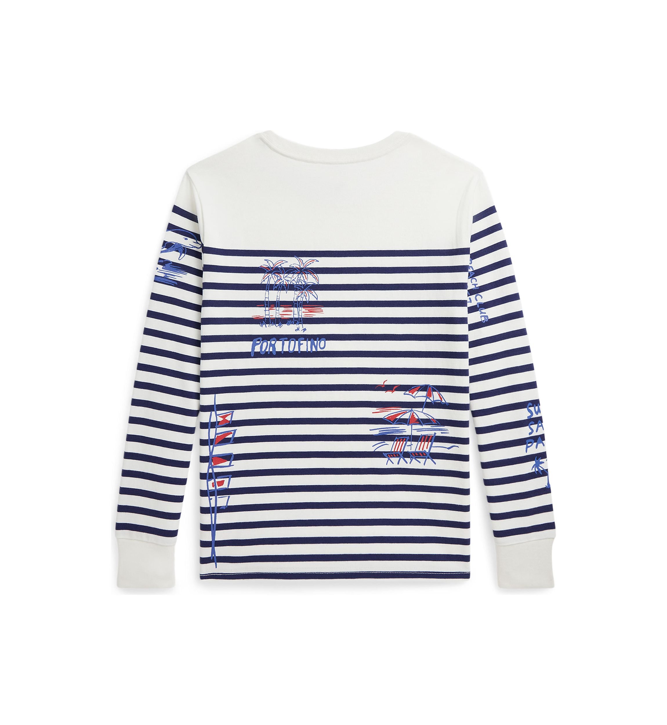 Boys 8-20 Striped Cotton Graphic Long-Sleeve T-Shirt 