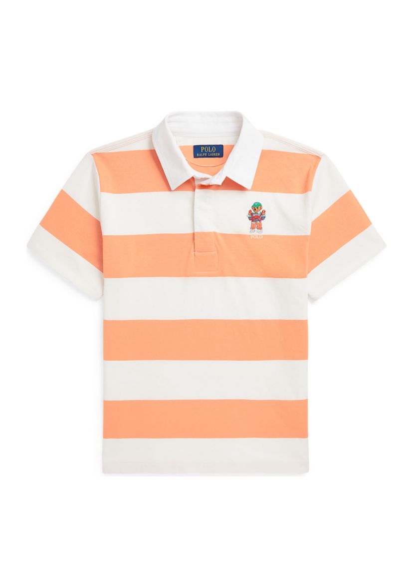 Boys 8-20 Polo Bear Short Sleeve Rugby Shirt