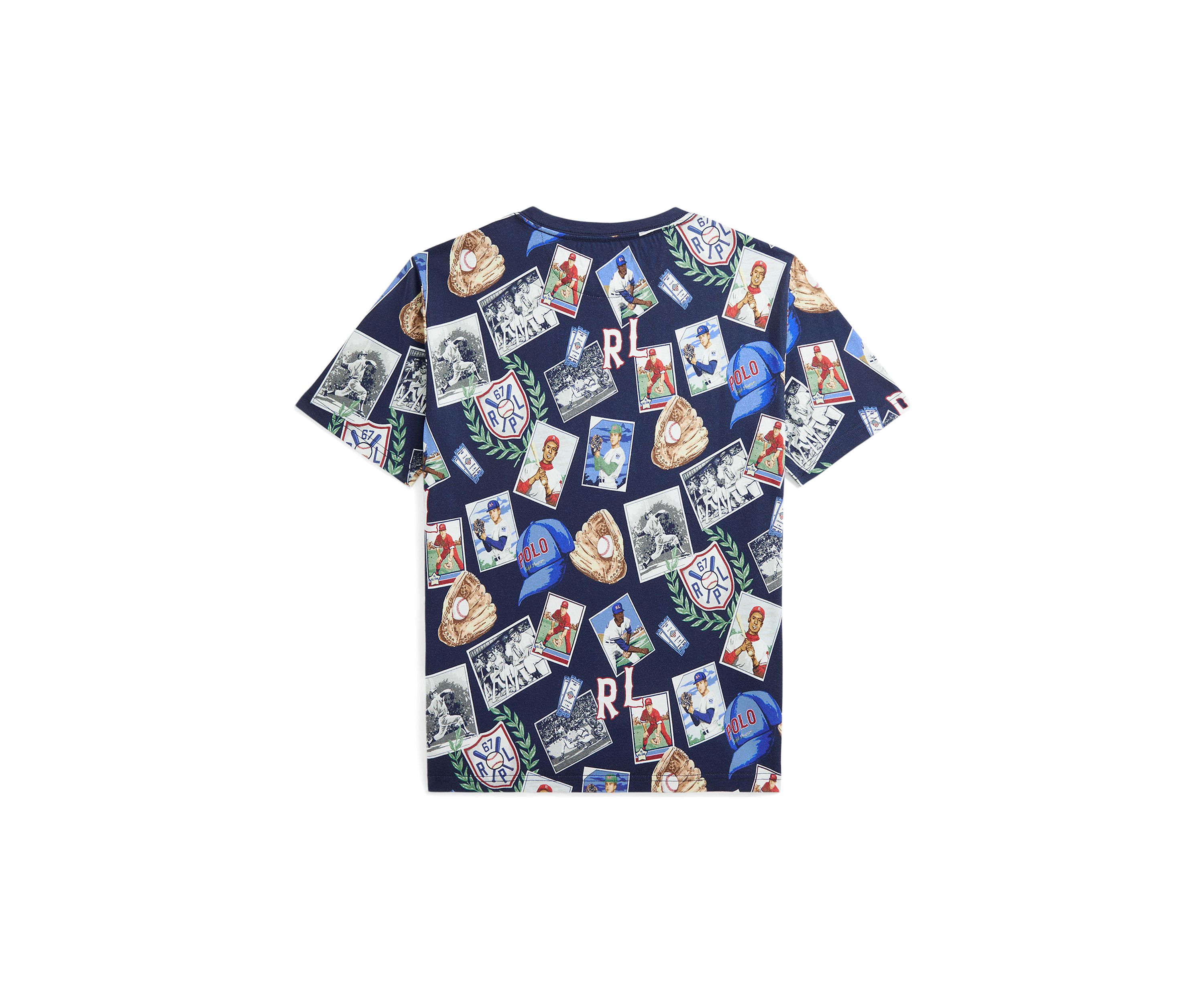 Boys  8-20 Baseball Printed Cotton Jersey T-Shirt