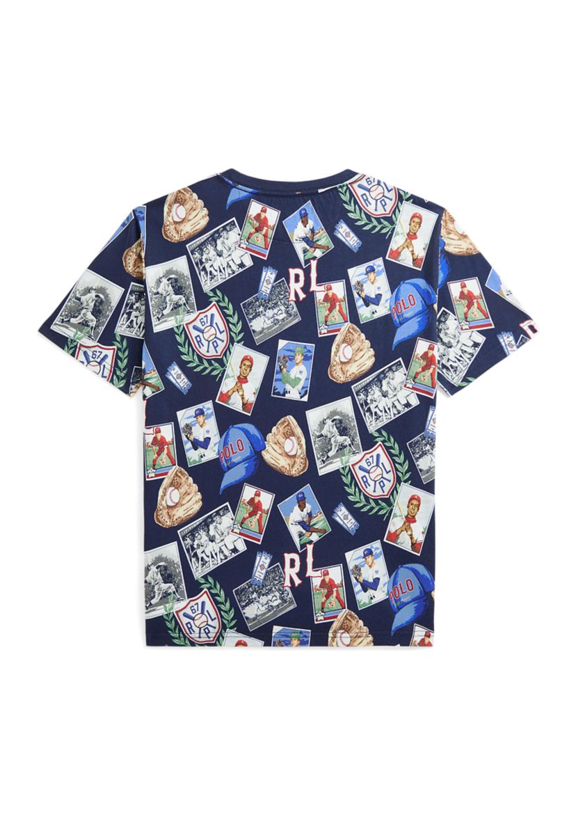 Boys  8-20 Baseball Printed Cotton Jersey T-Shirt