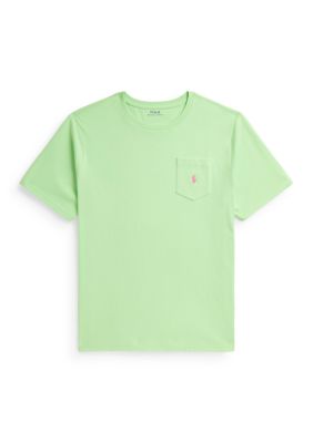 Ralph Lauren Childrenswear Boys 8-20 Cotton Jersey Pocket T-Shirt, Green, XL