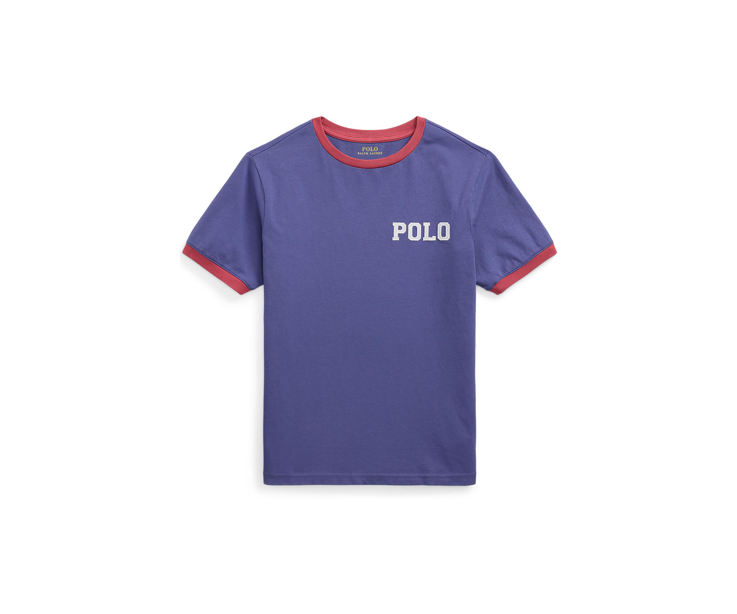 Boys 8-20 Logo Cotton Jersey Ringer T-Shirt