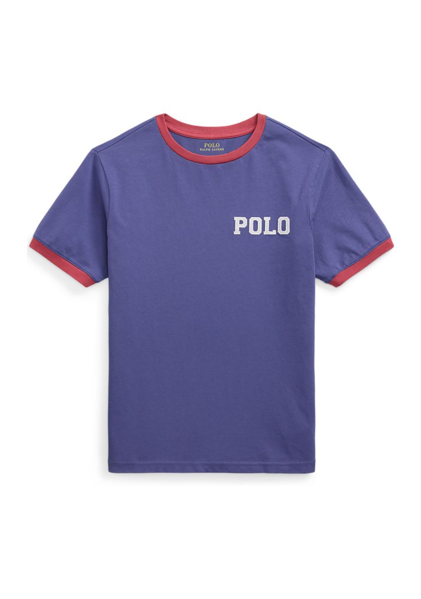 Boys 8-20 Logo Cotton Jersey Ringer T-Shirt
