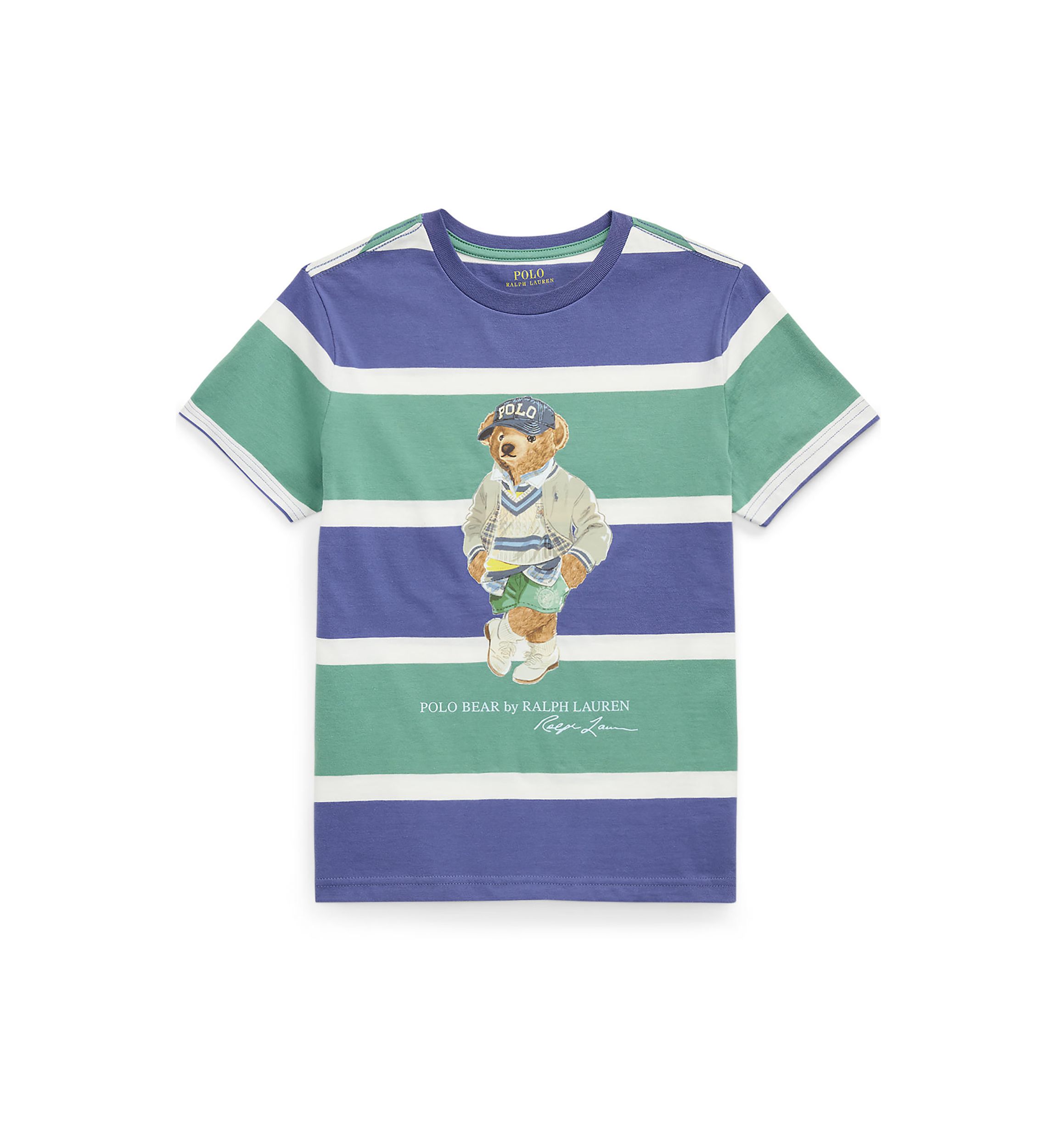 Boys 8-20 Polo Bear Striped Cotton Jersey T-Shirt 