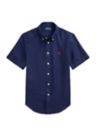 Boys 8-20 Linen Short Sleeve Shirt