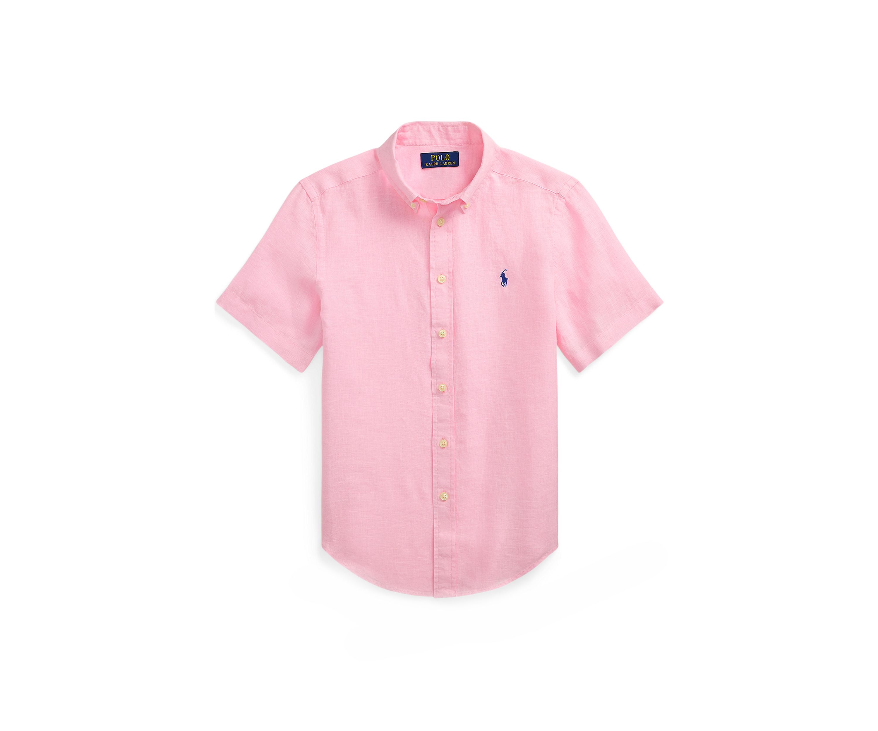 Boys 8-20 Linen Short Sleeve Shirt