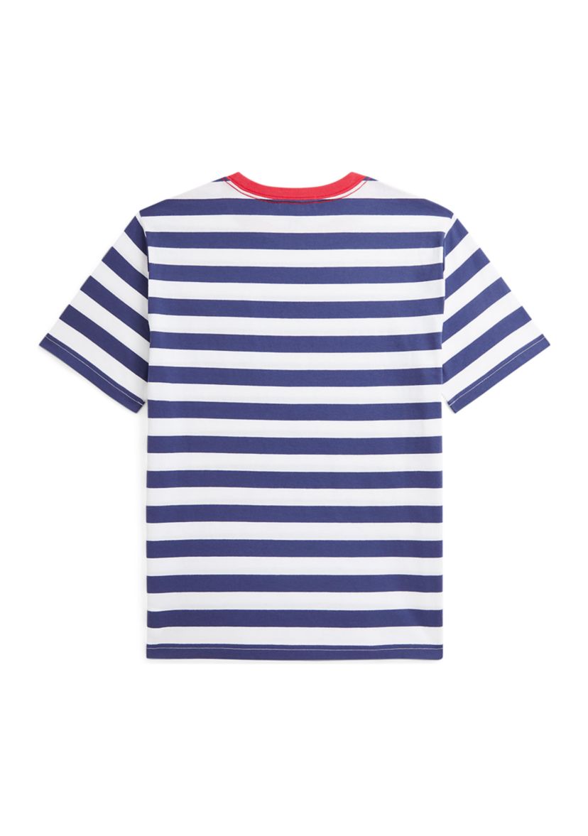 Boys 8-20 Striped Cotton Jersey Pocket T-Shirt 