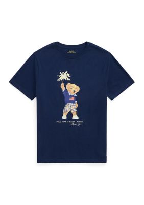 Ralph Lauren Childrenswear Boys 8-20 Polo Bear Cotton Jersey Tee