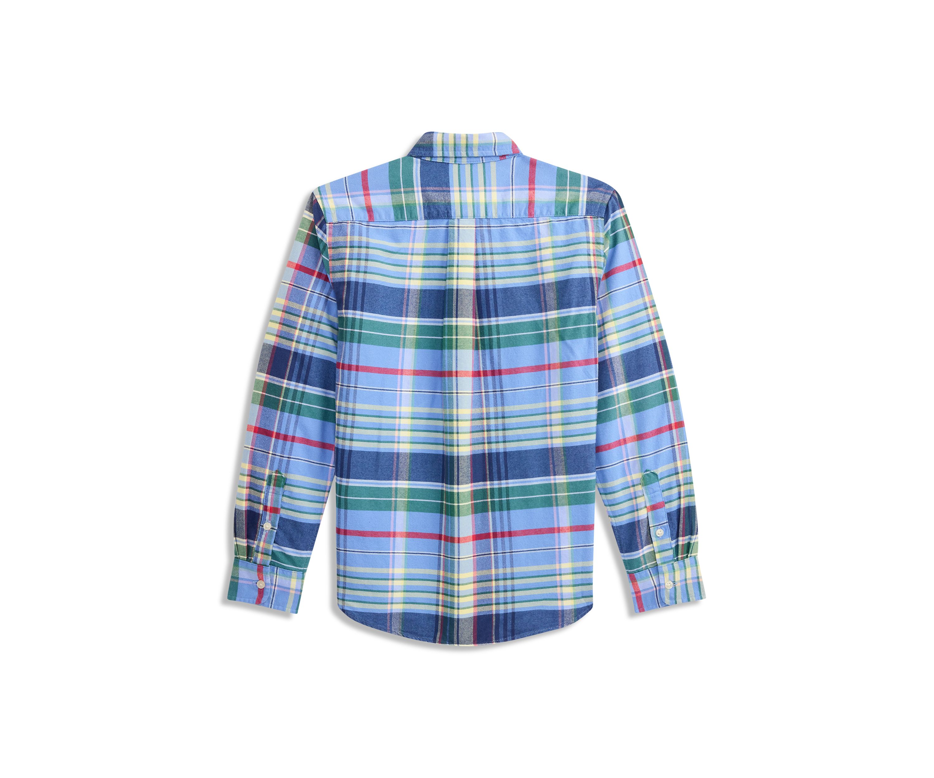 Boys 8-20 Plaid Brushed Cotton Oxford Shirt
