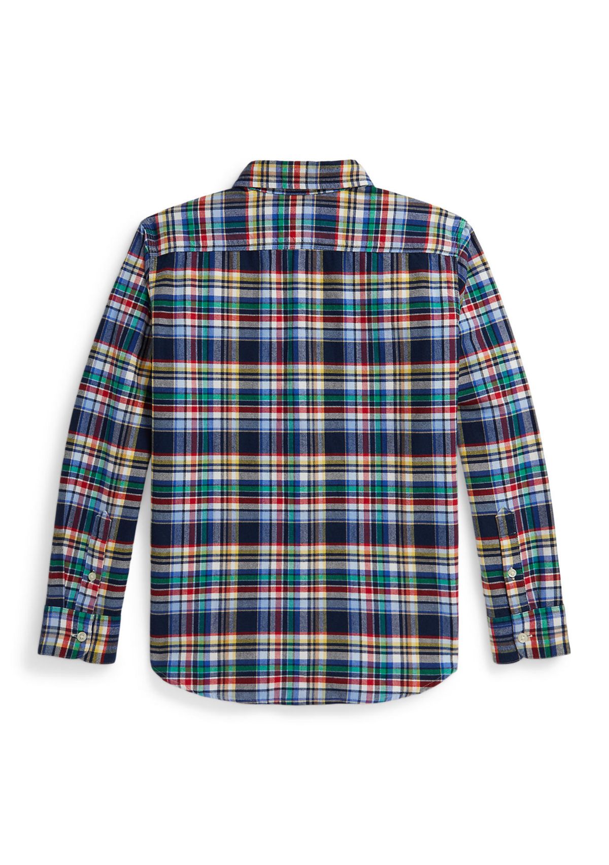 Boys 8-20 Plaid Brushed Cotton Oxford Work Shirt