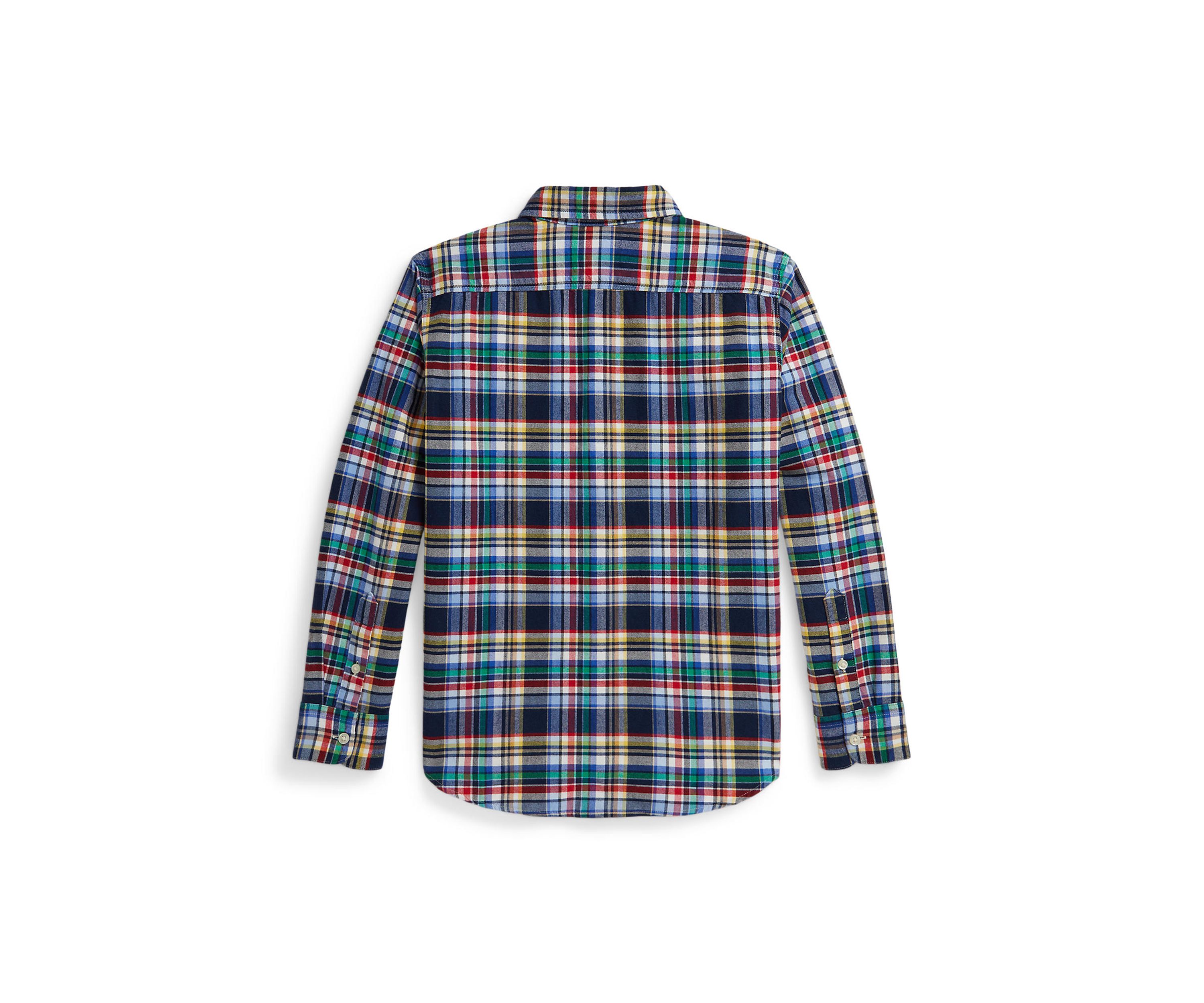 Boys 8-20 Plaid Brushed Cotton Oxford Work Shirt