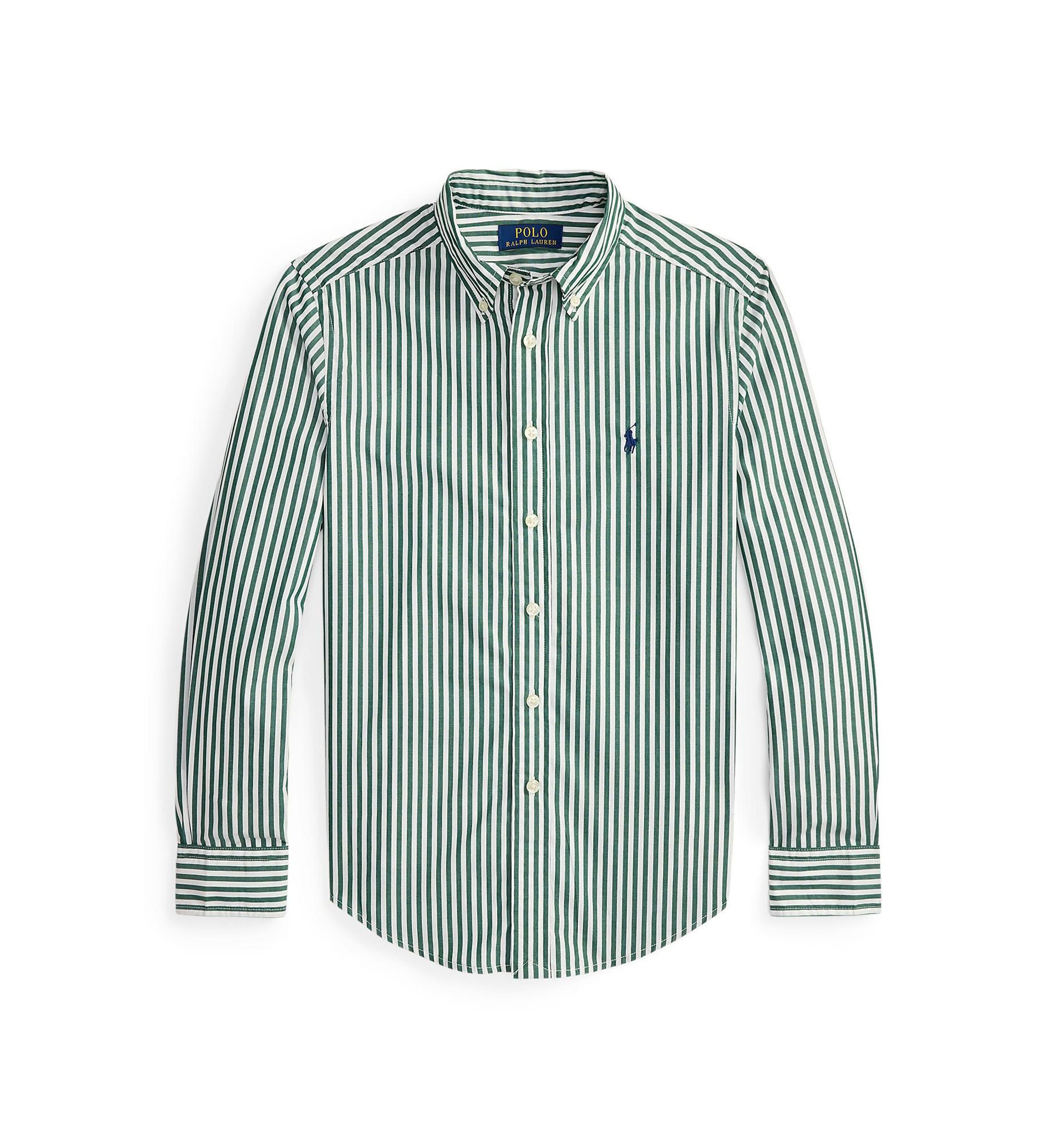 Boys 8-20 Striped Cotton Poplin Shirt