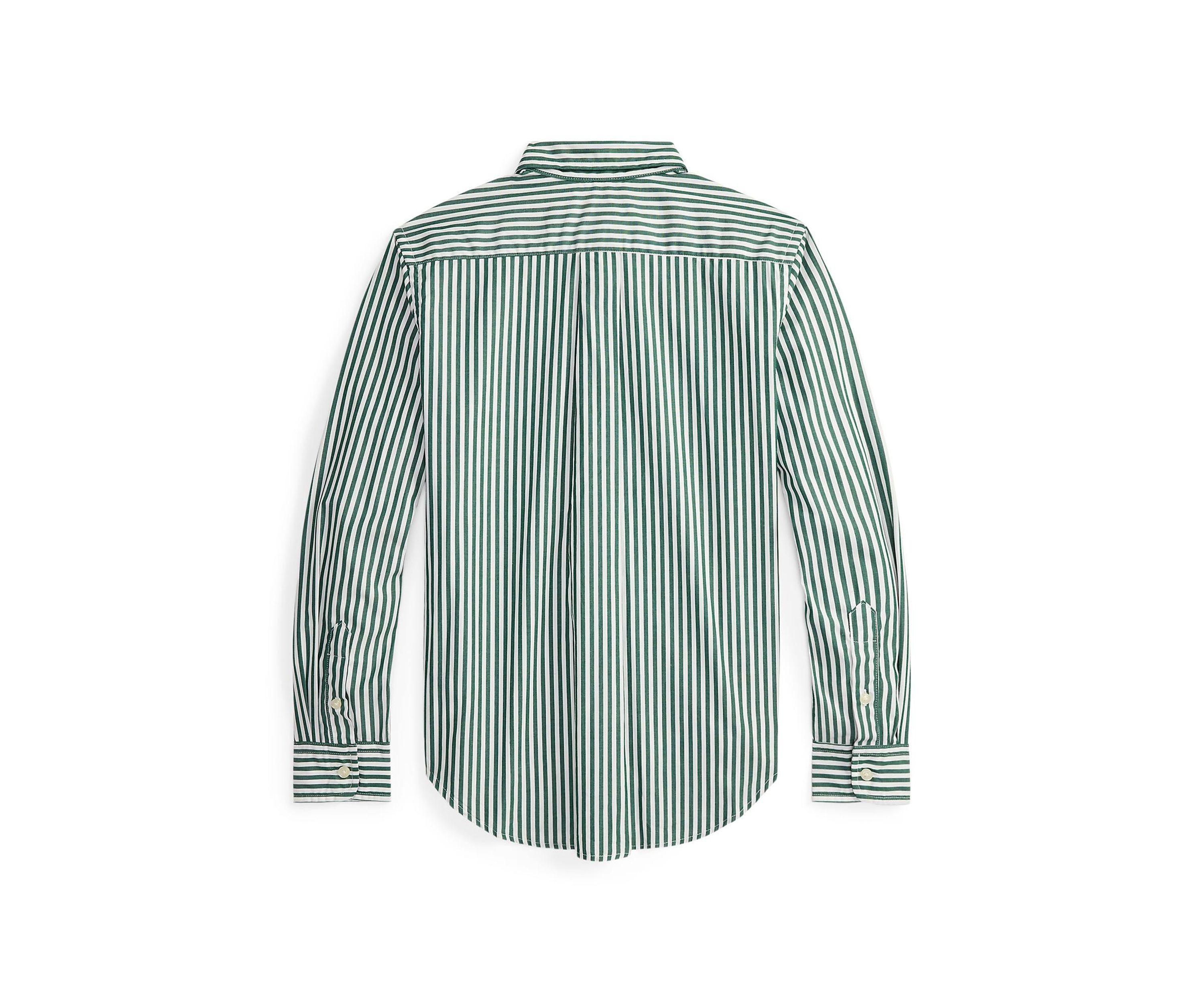 Boys 8-20 Striped Cotton Poplin Shirt
