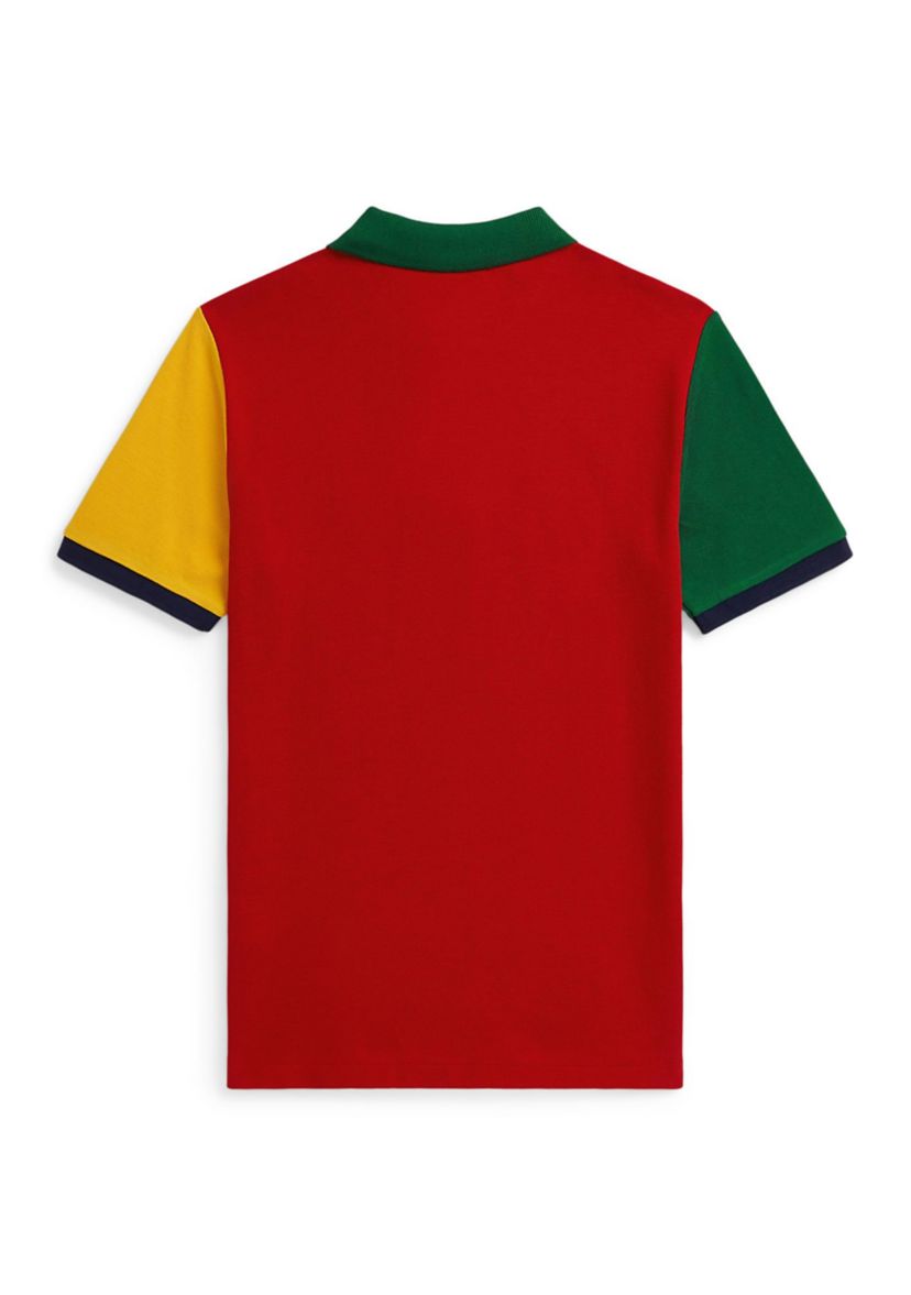 Boys 8-20 Big Pony Color Blocked Mesh Polo Shirt