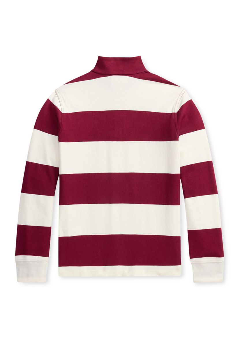 Boys 8-20 Striped Cotton Interlock Pullover