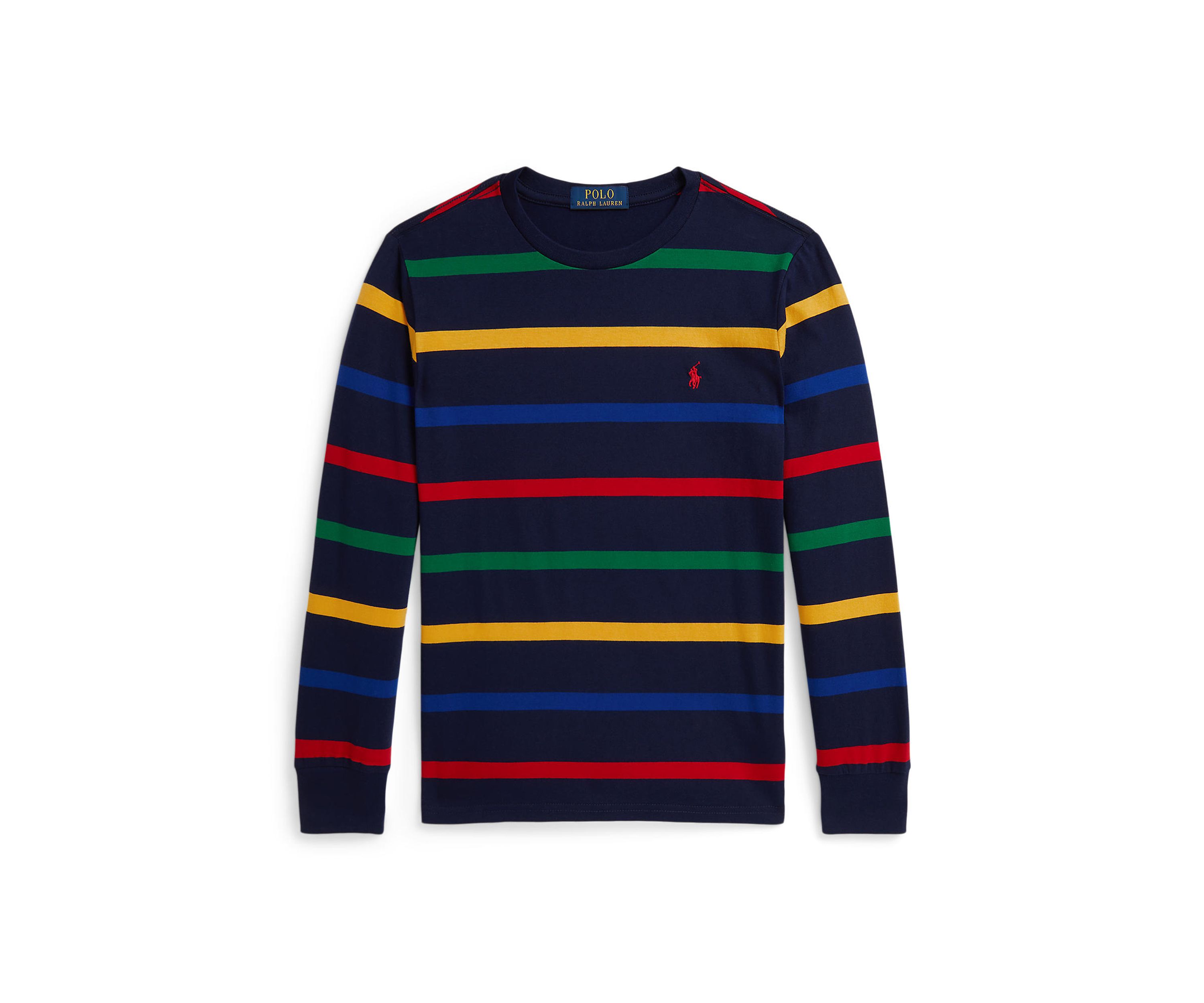 Boys 8-20 Striped Cotton Long-Sleeve Tee