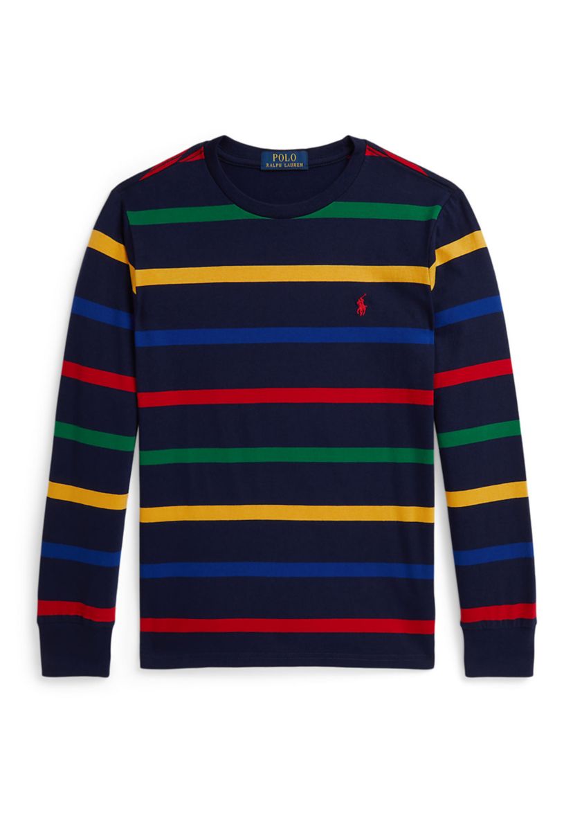 Boys 8-20 Striped Cotton Long-Sleeve Tee