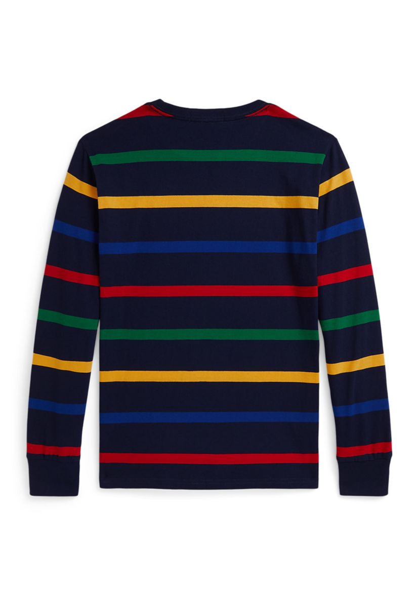 Boys 8-20 Striped Cotton Long-Sleeve Tee