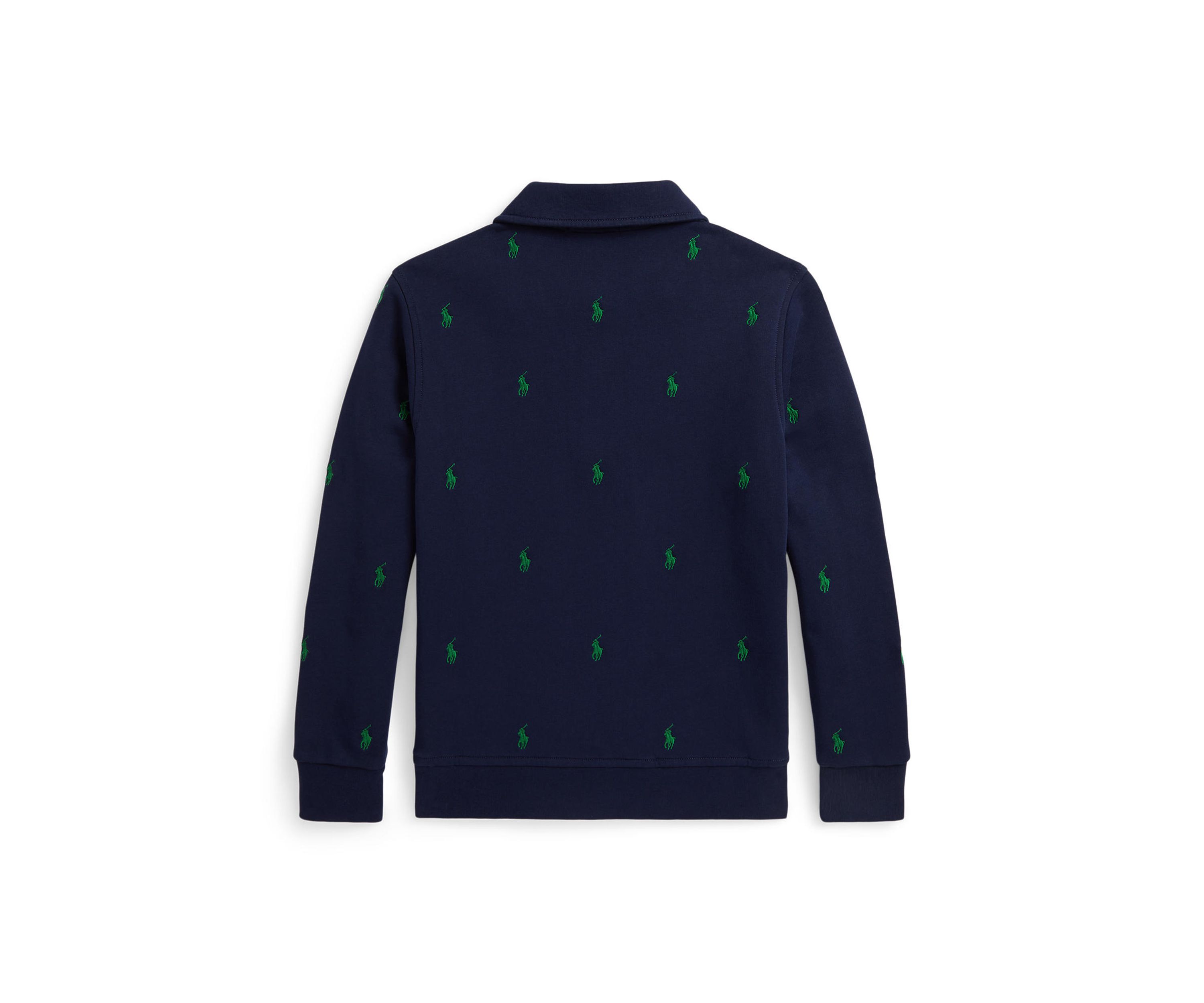Boys 8-20 Polo Pony Fleece Collared Sweatshirt