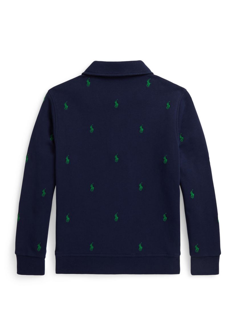 Boys 8-20 Polo Pony Fleece Collared Sweatshirt
