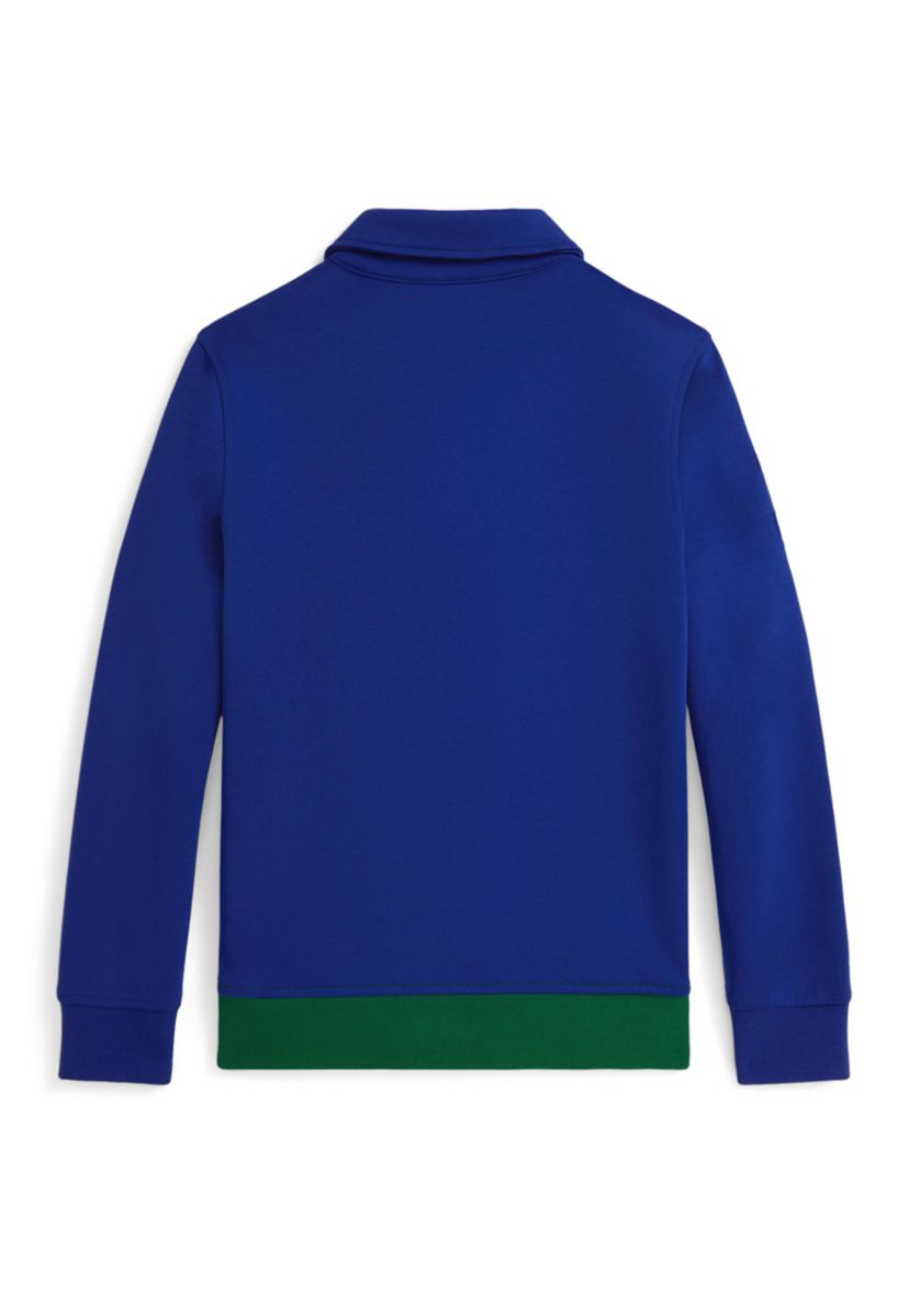 Boys 8-20 Big Pony Double Knit Collared Sweatshirt