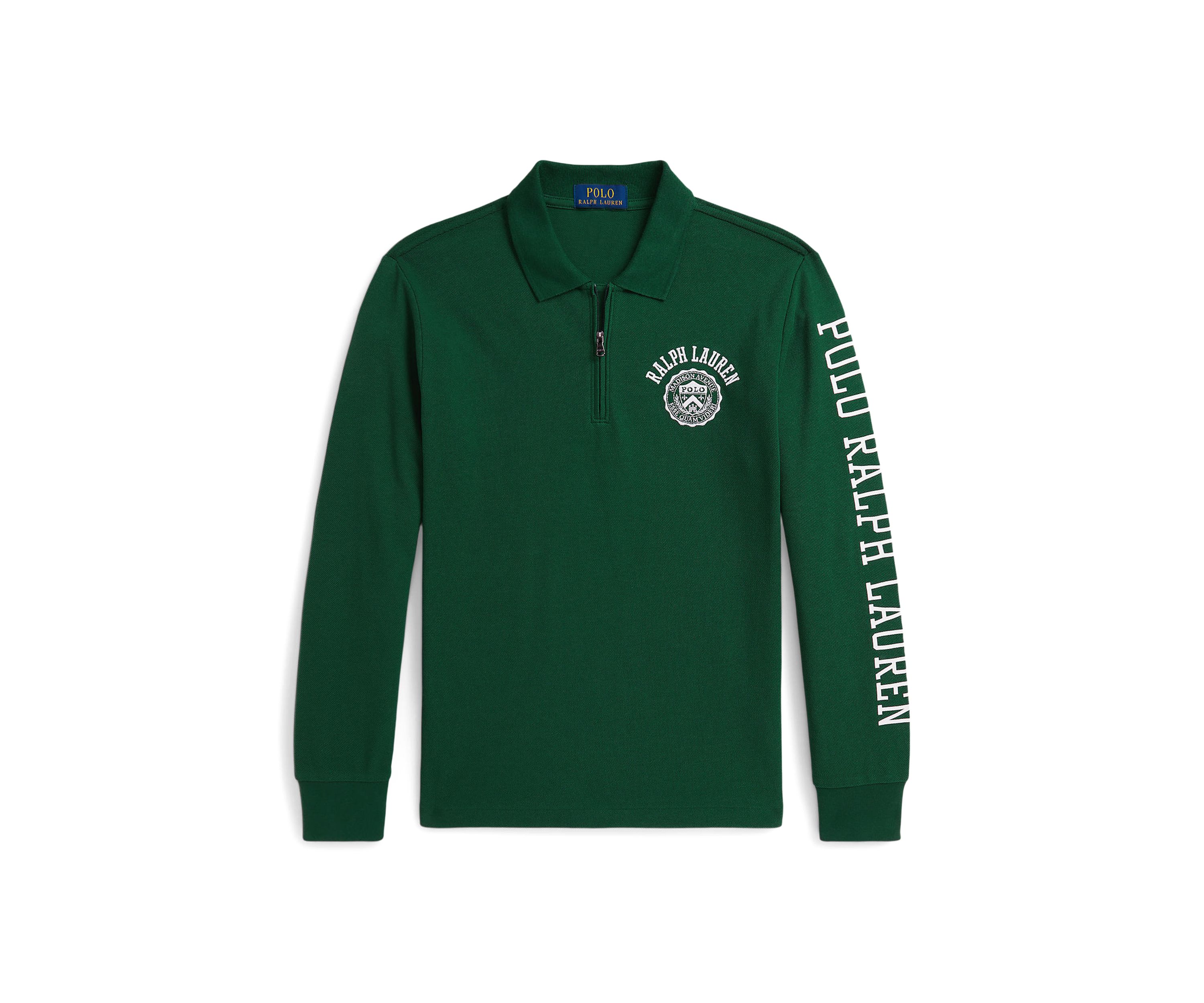 Boys 8-20 Logo Cotton Mesh Polo Shirt
