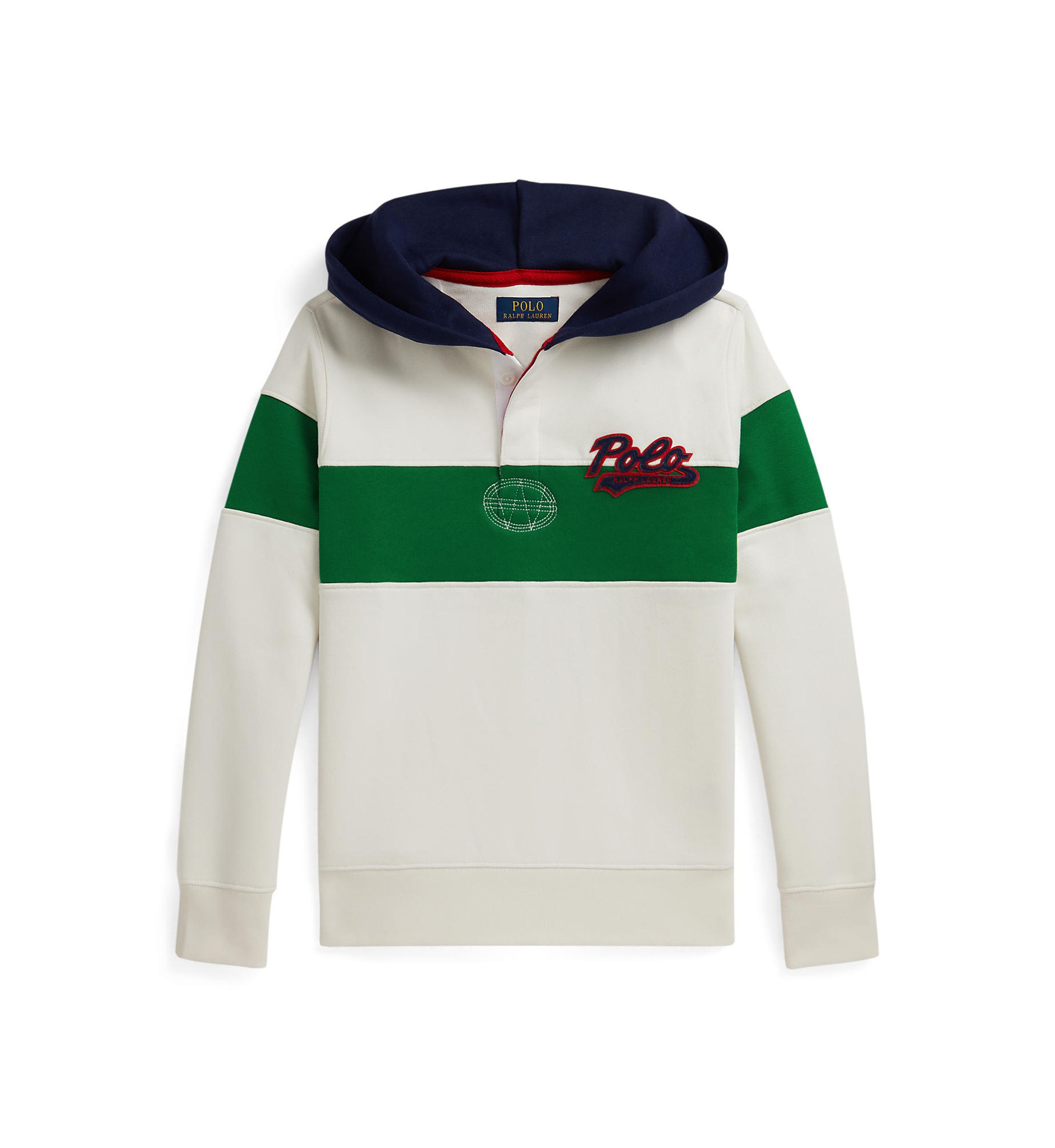 Boys 8-20 Logo Fleece Rugby Hoodie