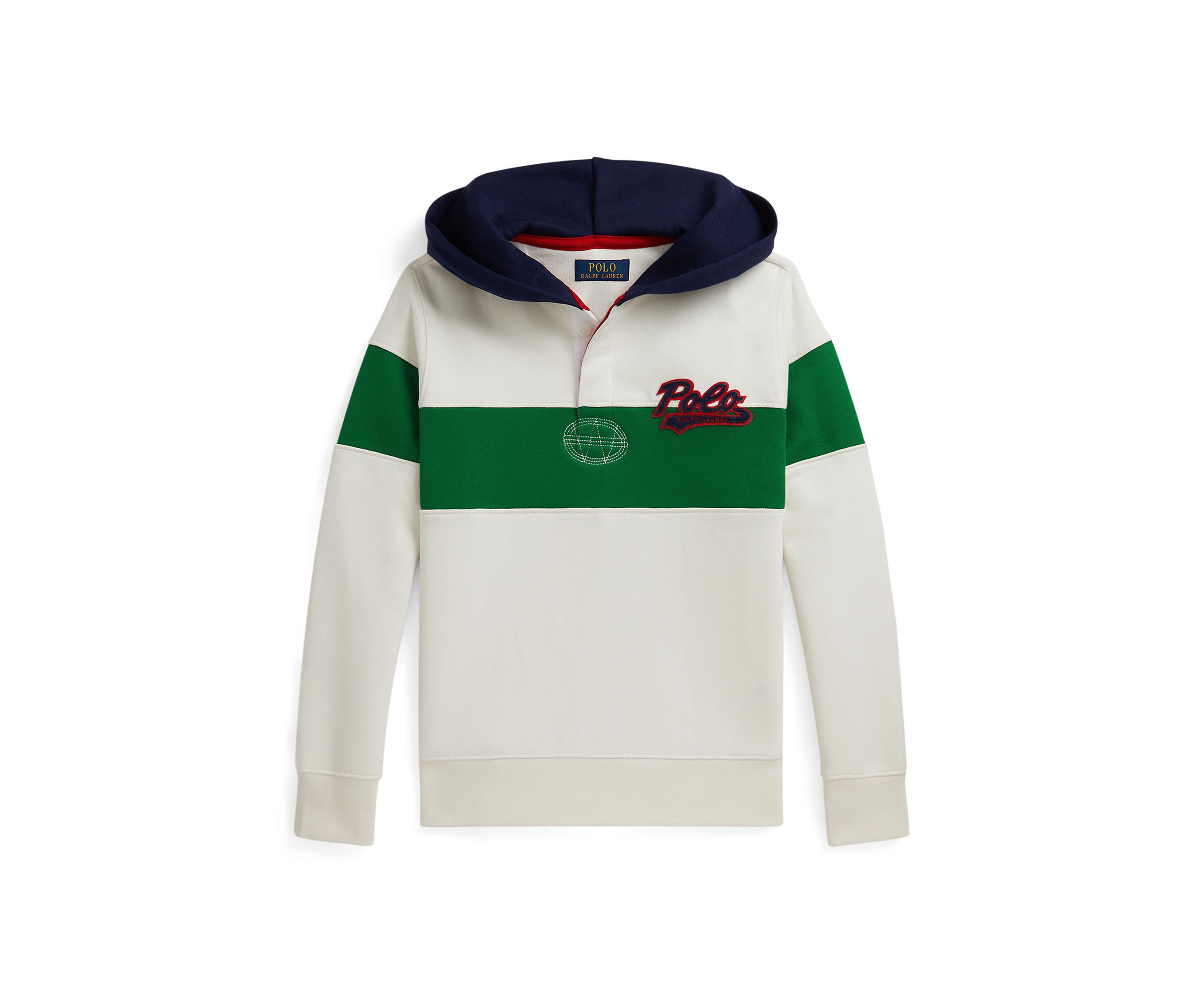 Boys 8-20 Logo Fleece Rugby Hoodie