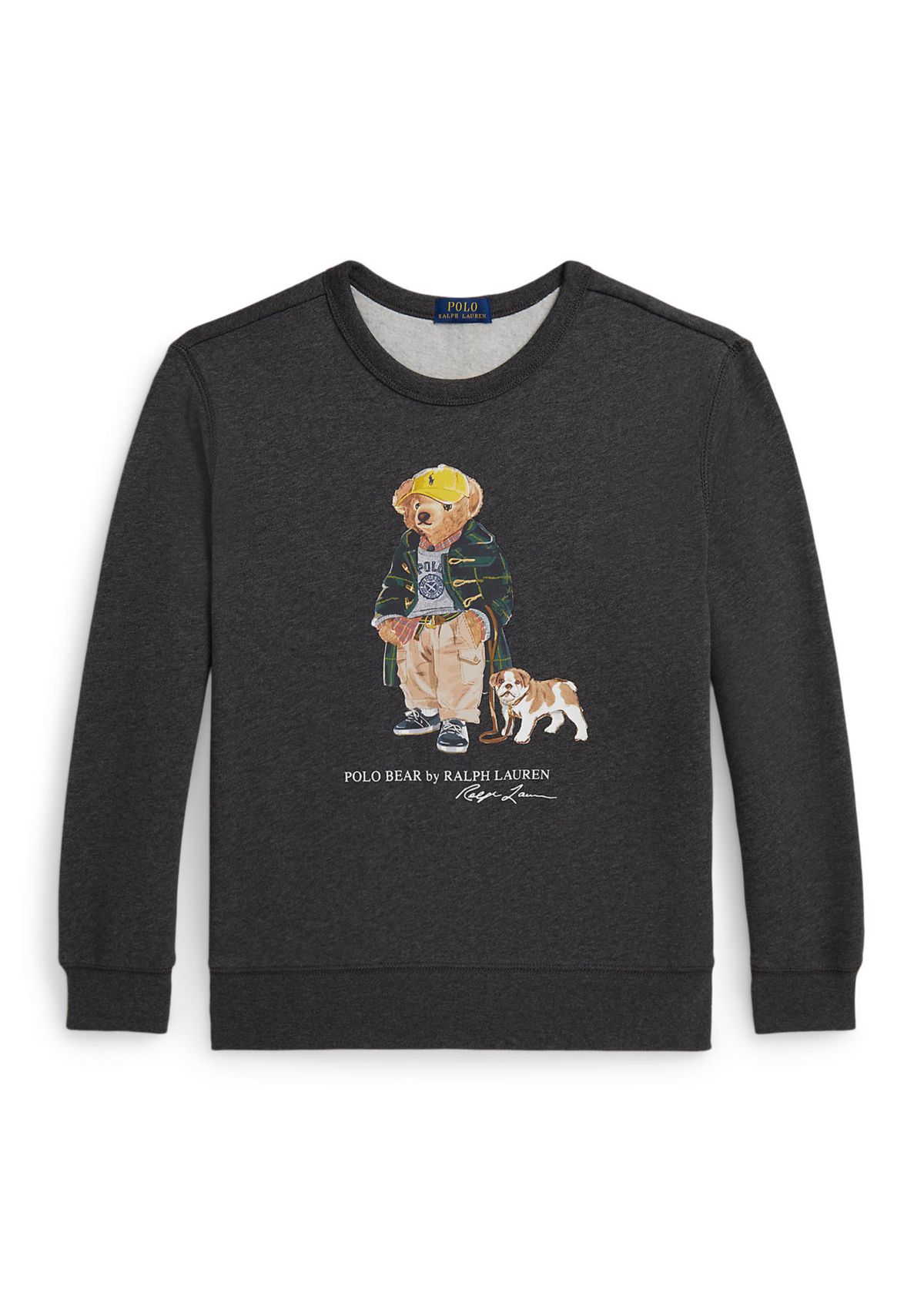 Boys 8-20 Polo Bear Heathered Fleece Sweatshirt