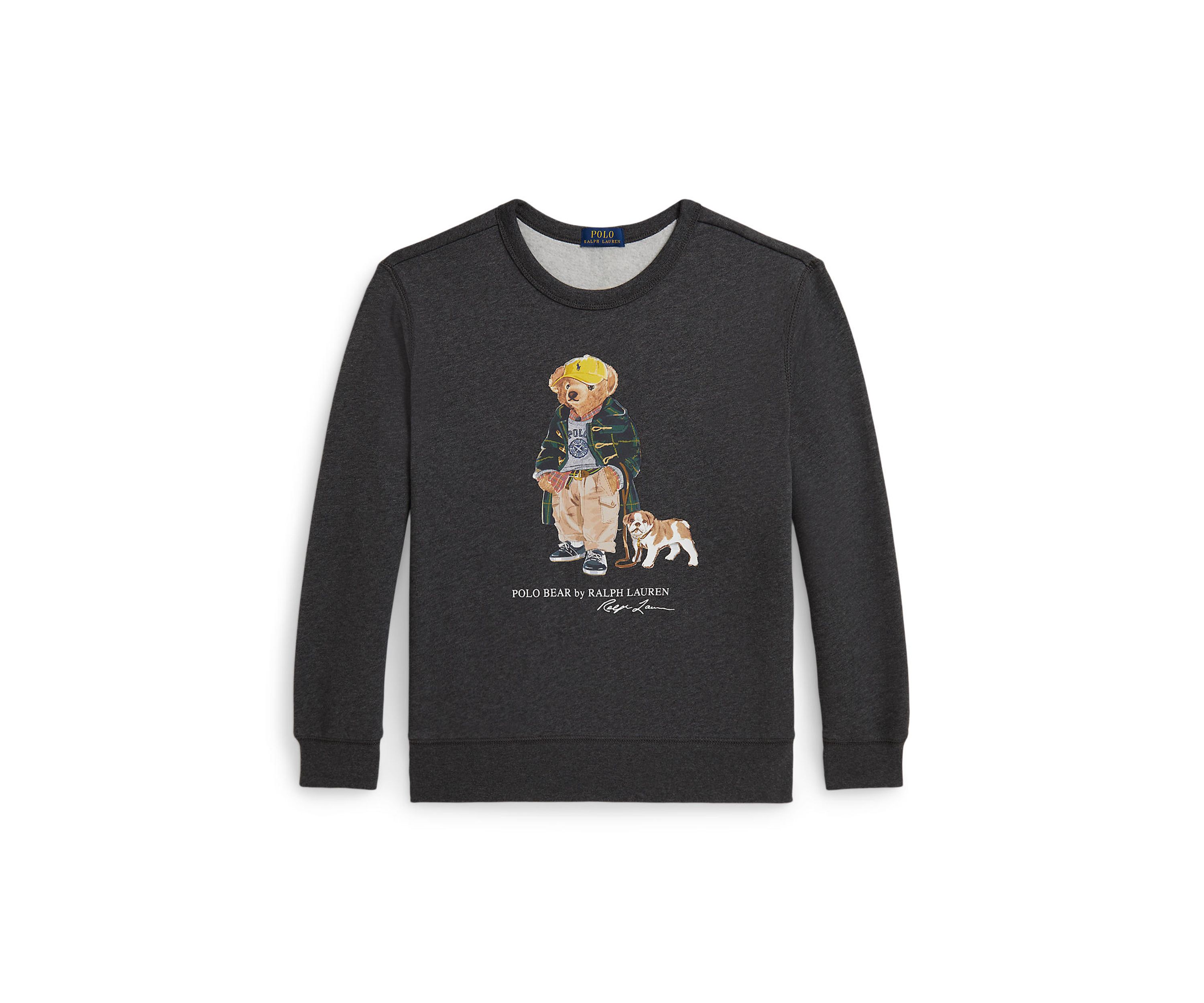 Boys 8-20 Polo Bear Heathered Fleece Sweatshirt